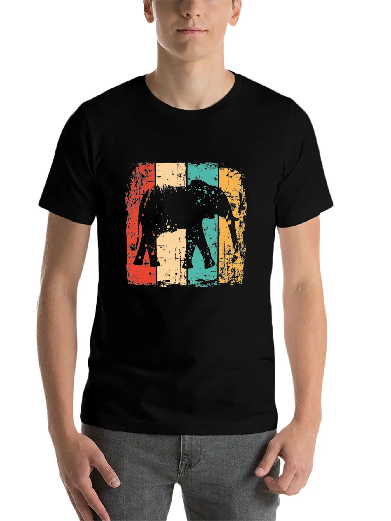 Elephant Stylish Everyday T-Shirt – Unisex Basic Cotton Tee