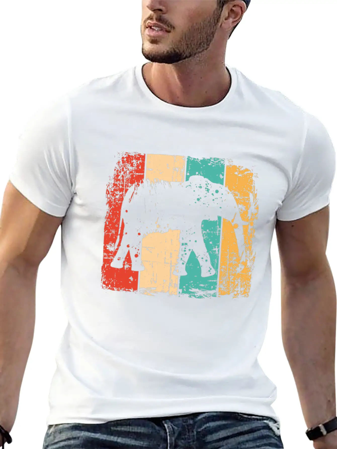 Elephant Stylish Everyday T-Shirt – Unisex Basic Cotton Tee