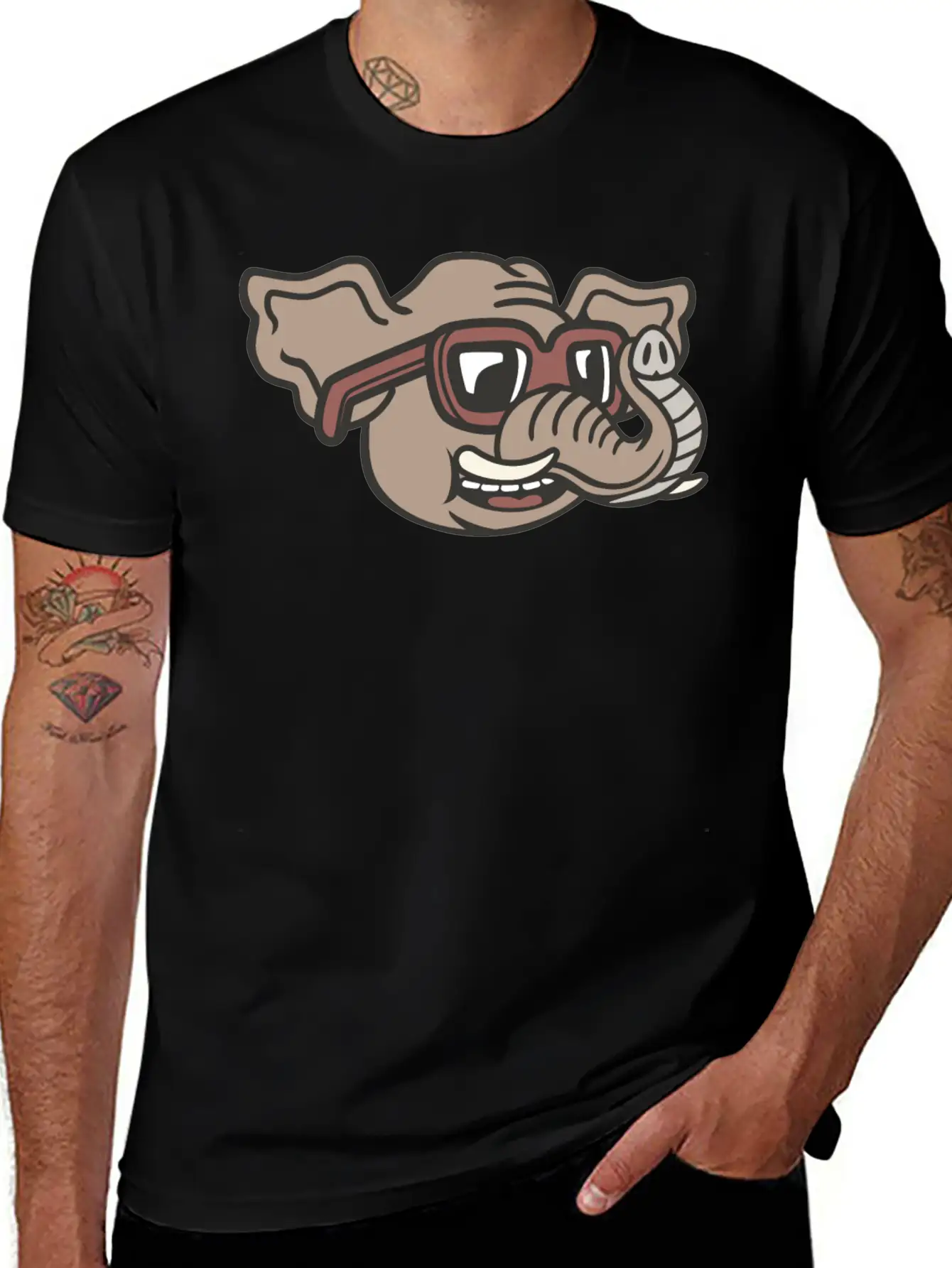 Elephant Unisex Casual T-Shirt – Clean Design For Daily Comfort
