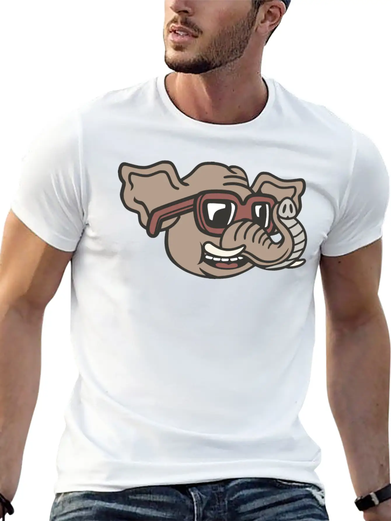 Elephant Unisex Casual T-Shirt – Clean Design For Daily Comfort