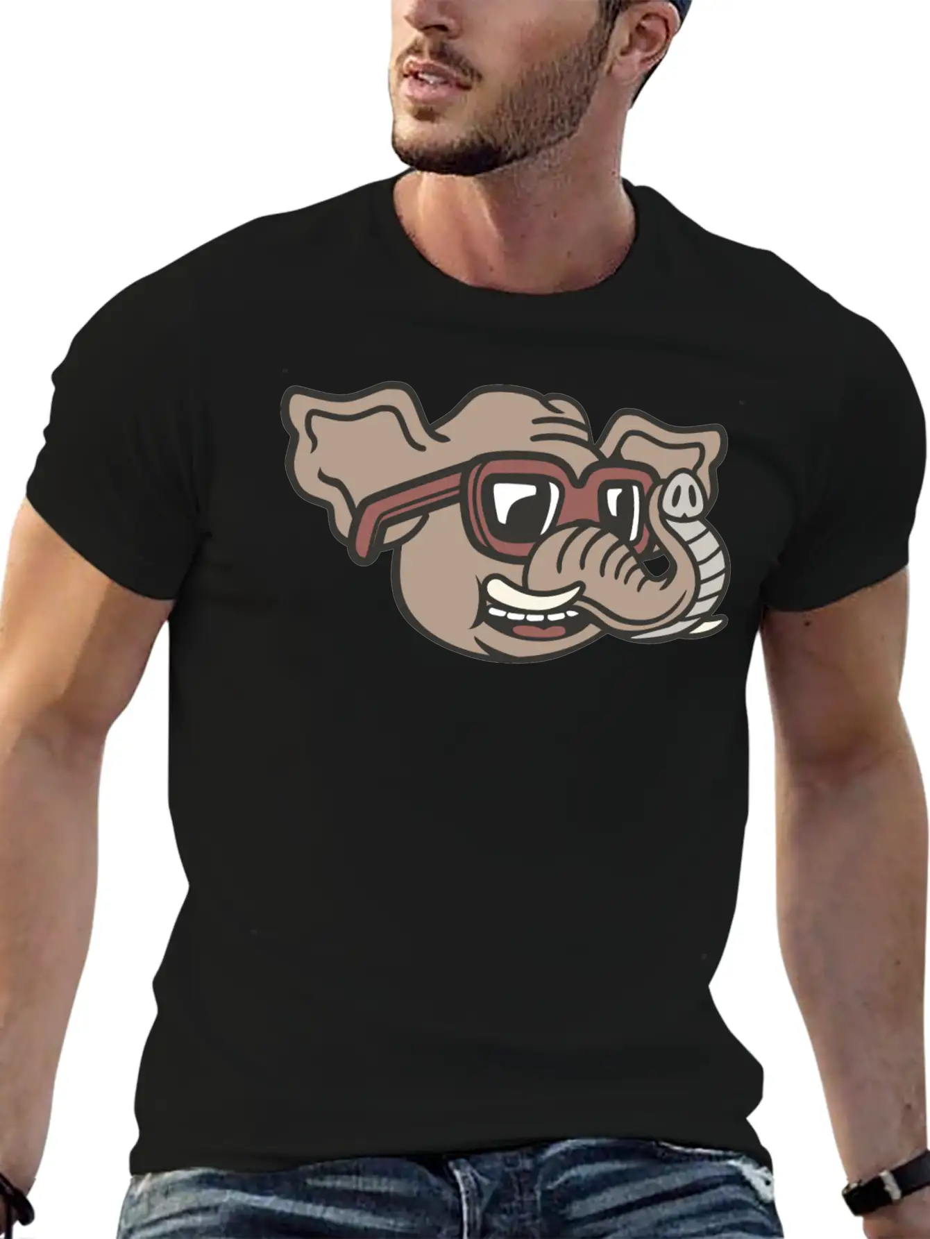 Elephant Unisex Casual T-Shirt – Clean Design For Daily Comfort