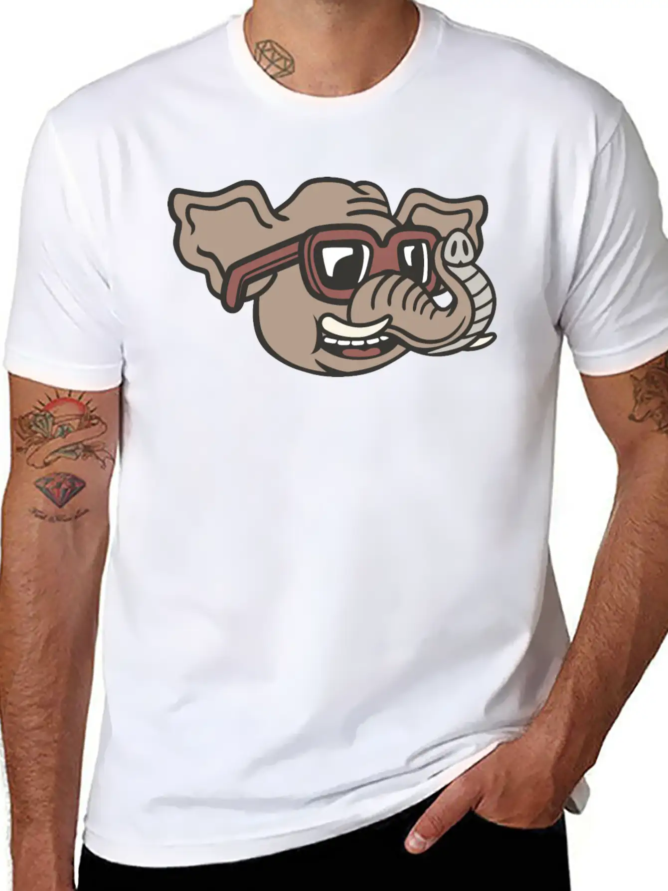Elephant Unisex Casual T-Shirt – Clean Design For Daily Comfort