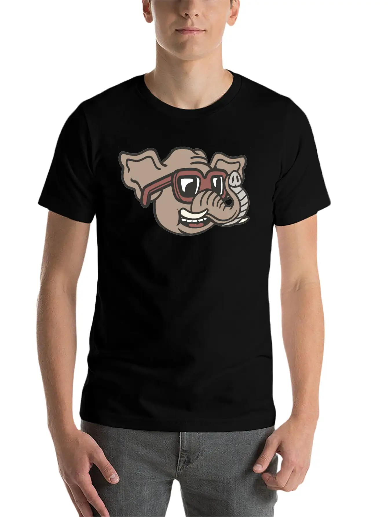 Elephant Unisex Casual T-Shirt – Clean Design For Daily Comfort