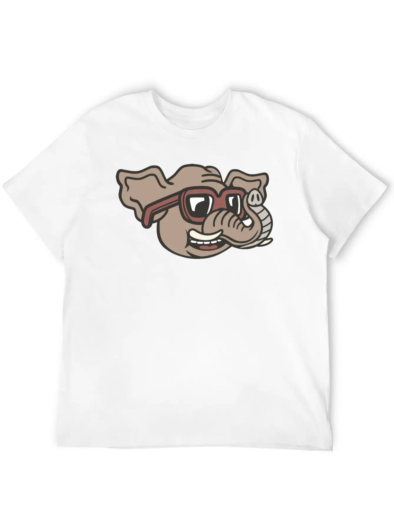 Elephant Unisex Casual T-Shirt – Clean Design For Daily Comfort