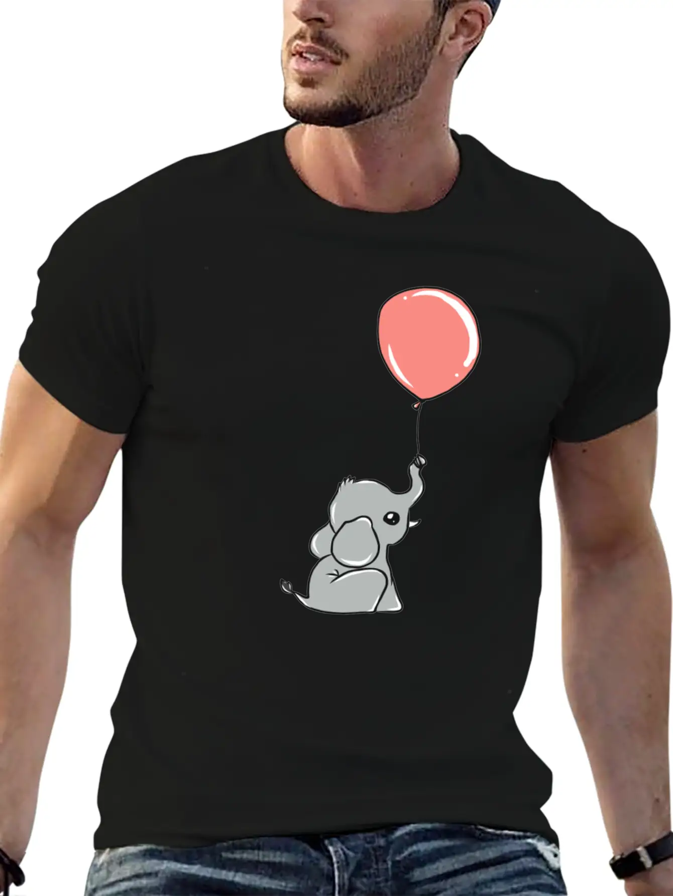 Elephant Unisex Short Sleeve Soft Cotton T-Shirt – Casual Everyday Wear