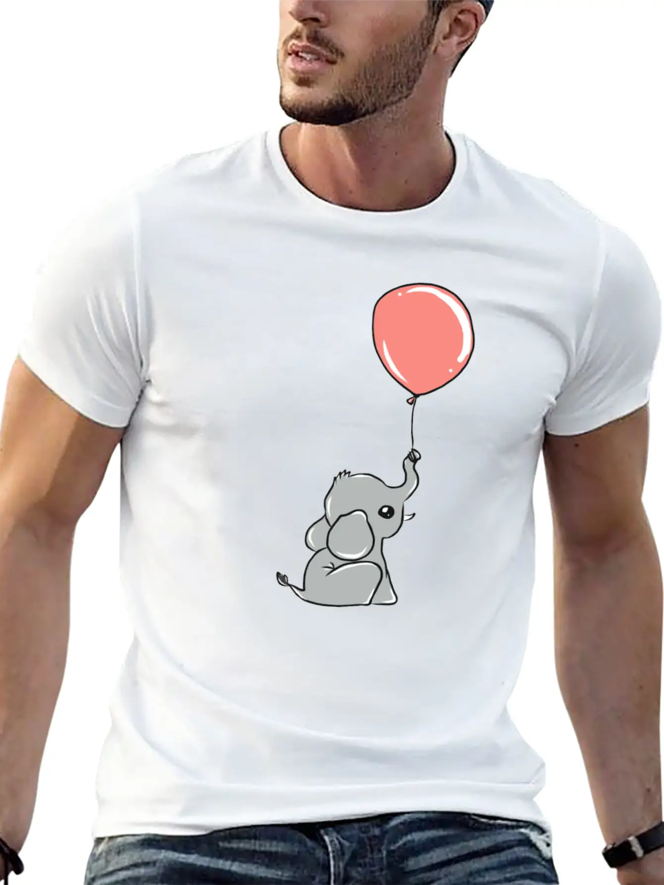Elephant Unisex Short Sleeve Soft Cotton T-Shirt – Casual Everyday Wear