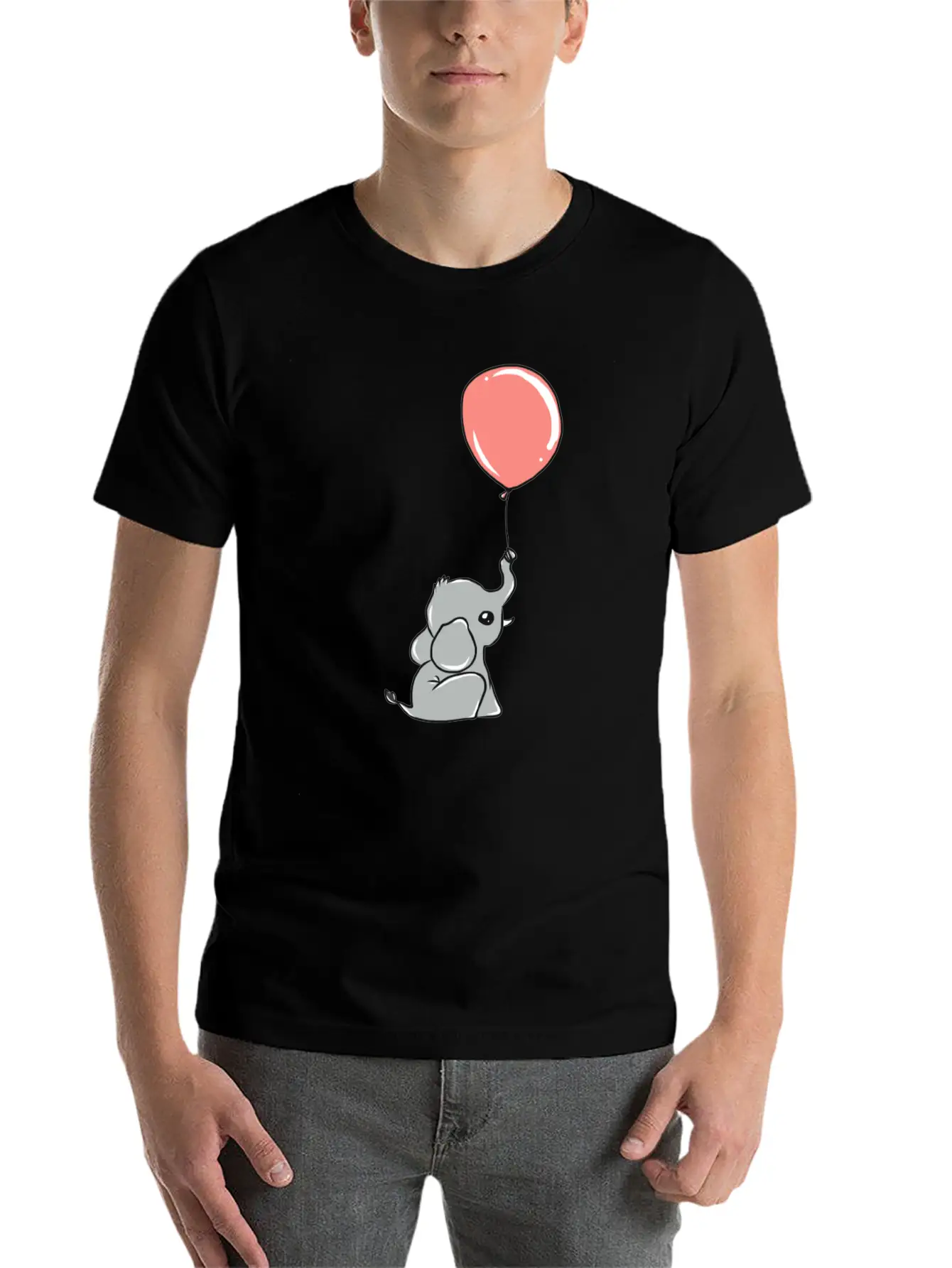 Elephant Unisex Short Sleeve Soft Cotton T-Shirt – Casual Everyday Wear