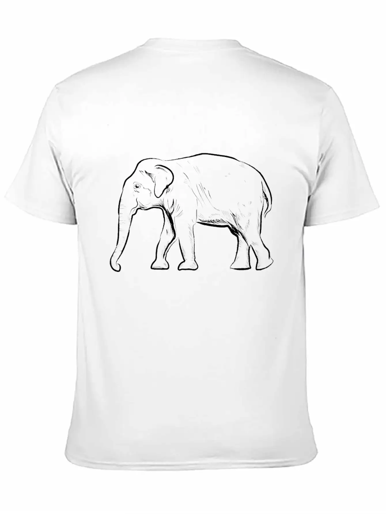 Elephants Art Illustration Gift Elephant Unisex Casual T-Shirt – Clean Design For Daily Comfort