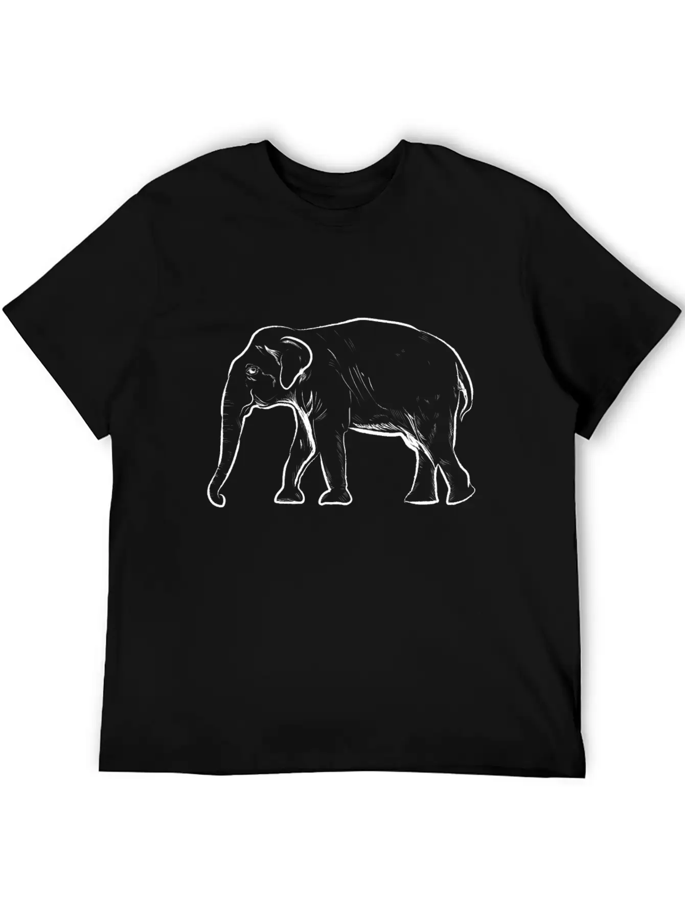 Elephants Art Illustration Gift Elephant Unisex Casual T-Shirt – Clean Design For Daily Comfort