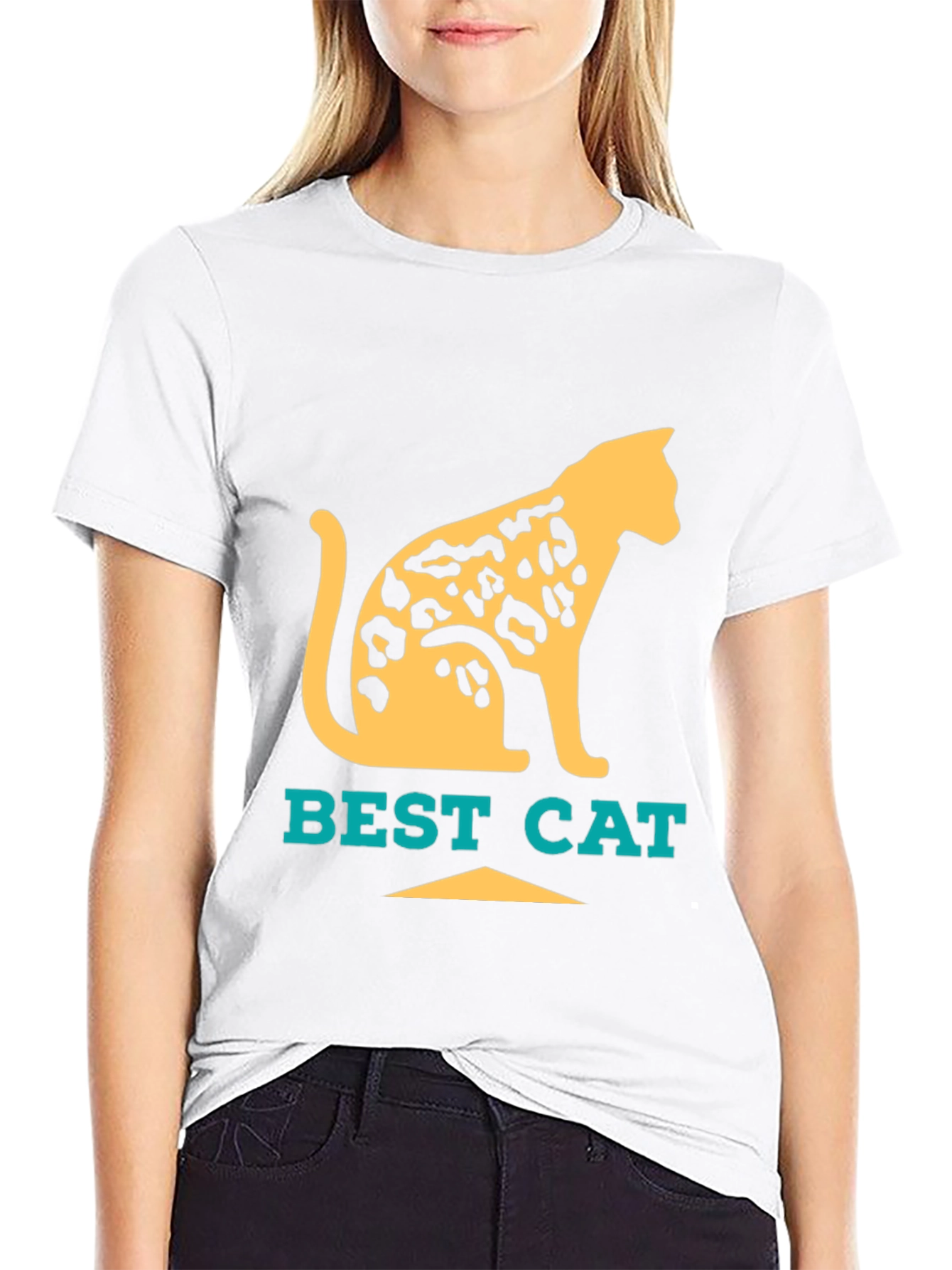 Best Cat Leopard Print T-Shirt - Cool Graphic Tee