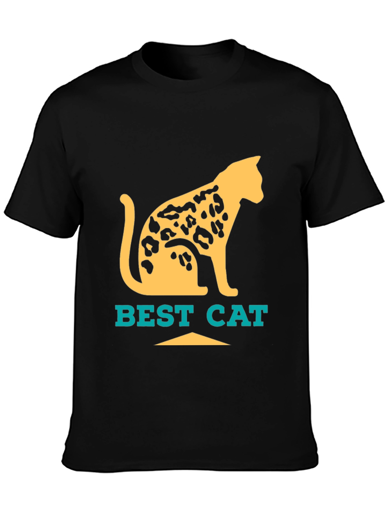 Best Cat Leopard Print T-Shirt - Cool Graphic Tee