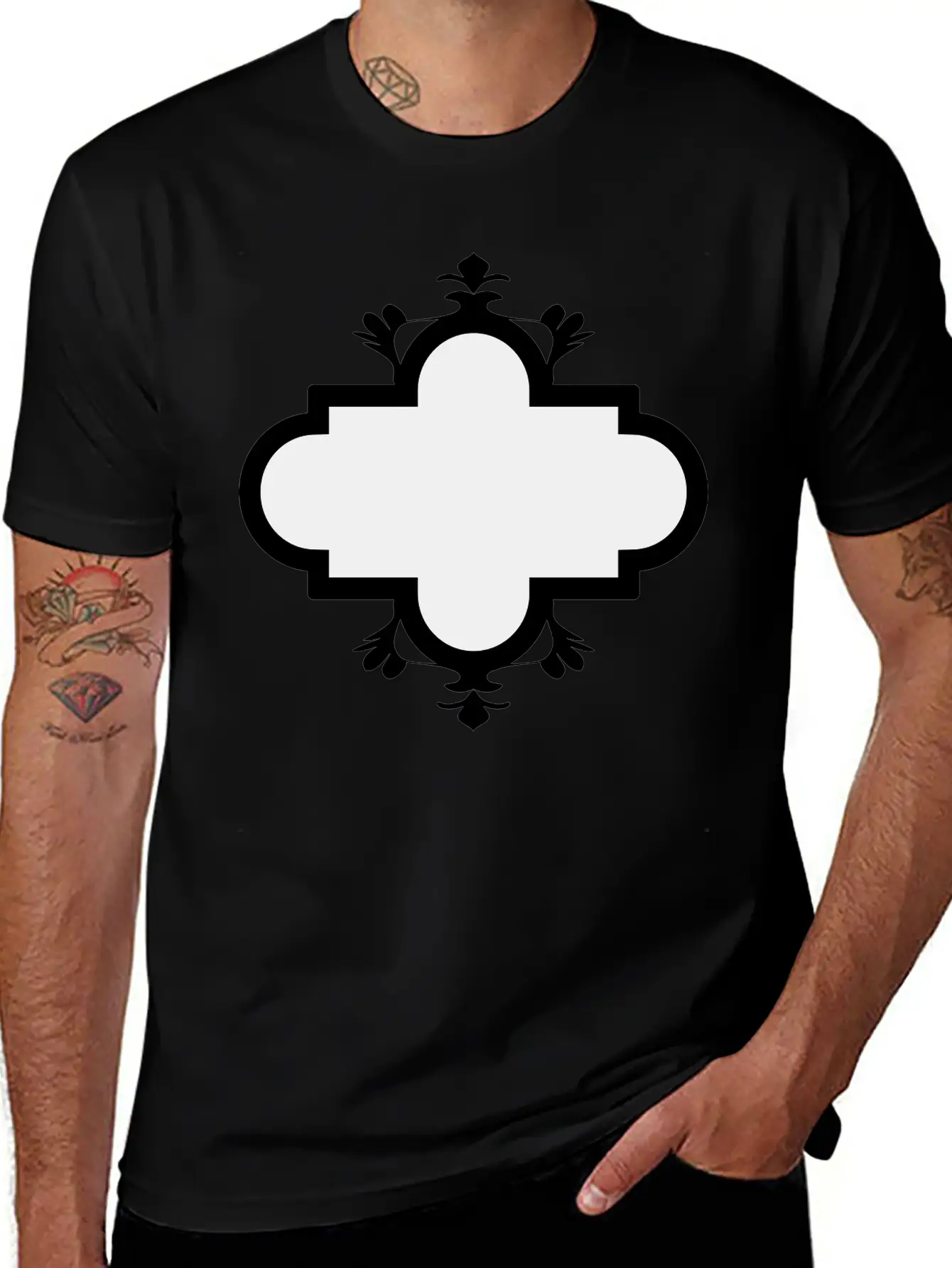 Emblem Banner Basic Graphic T-Shirt – Daily Comfort In Soft Cotton