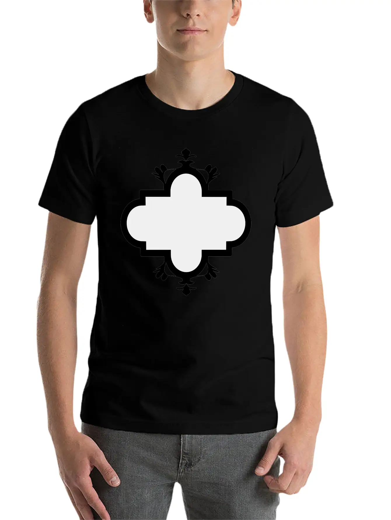 Emblem Banner Basic Graphic T-Shirt – Daily Comfort In Soft Cotton