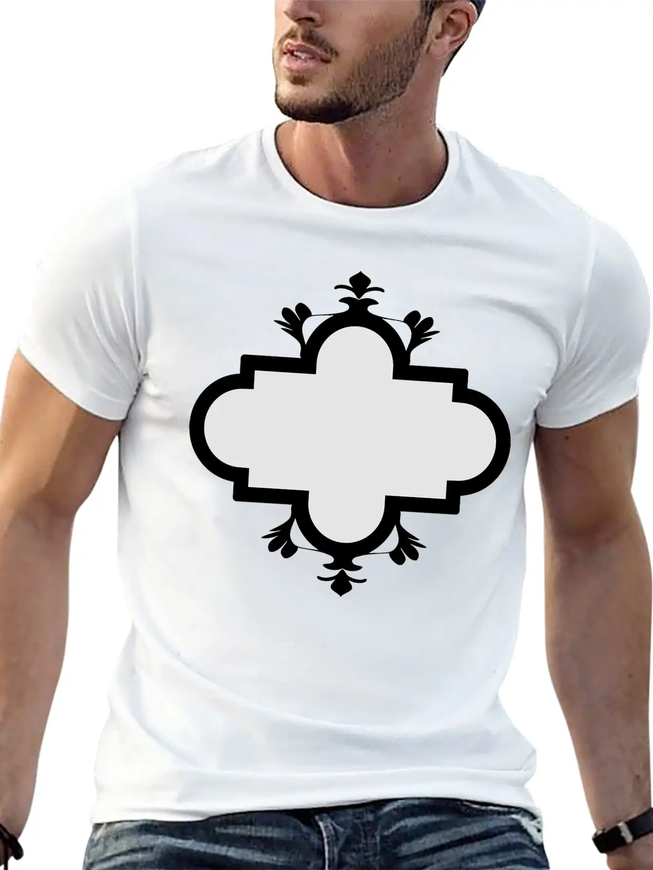 Emblem Banner Basic Graphic T-Shirt – Daily Comfort In Soft Cotton