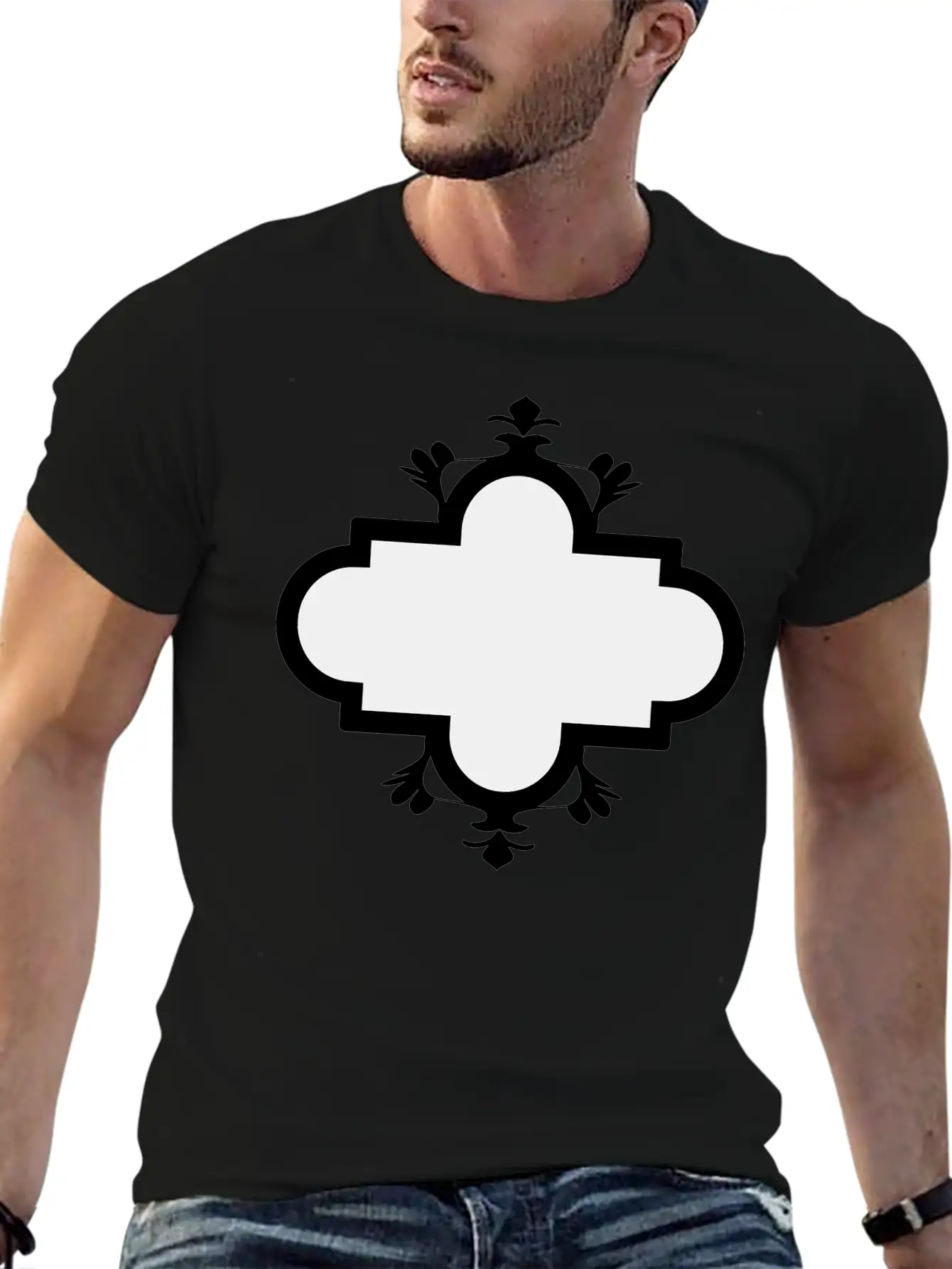 Emblem Banner Basic Graphic T-Shirt – Daily Comfort In Soft Cotton