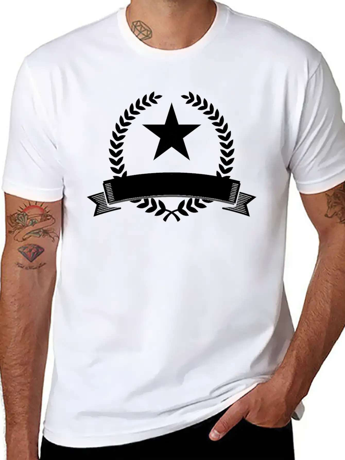 Emblem Banner Unisex Short Sleeve Soft Cotton T-Shirt – Casual Everyday Wear