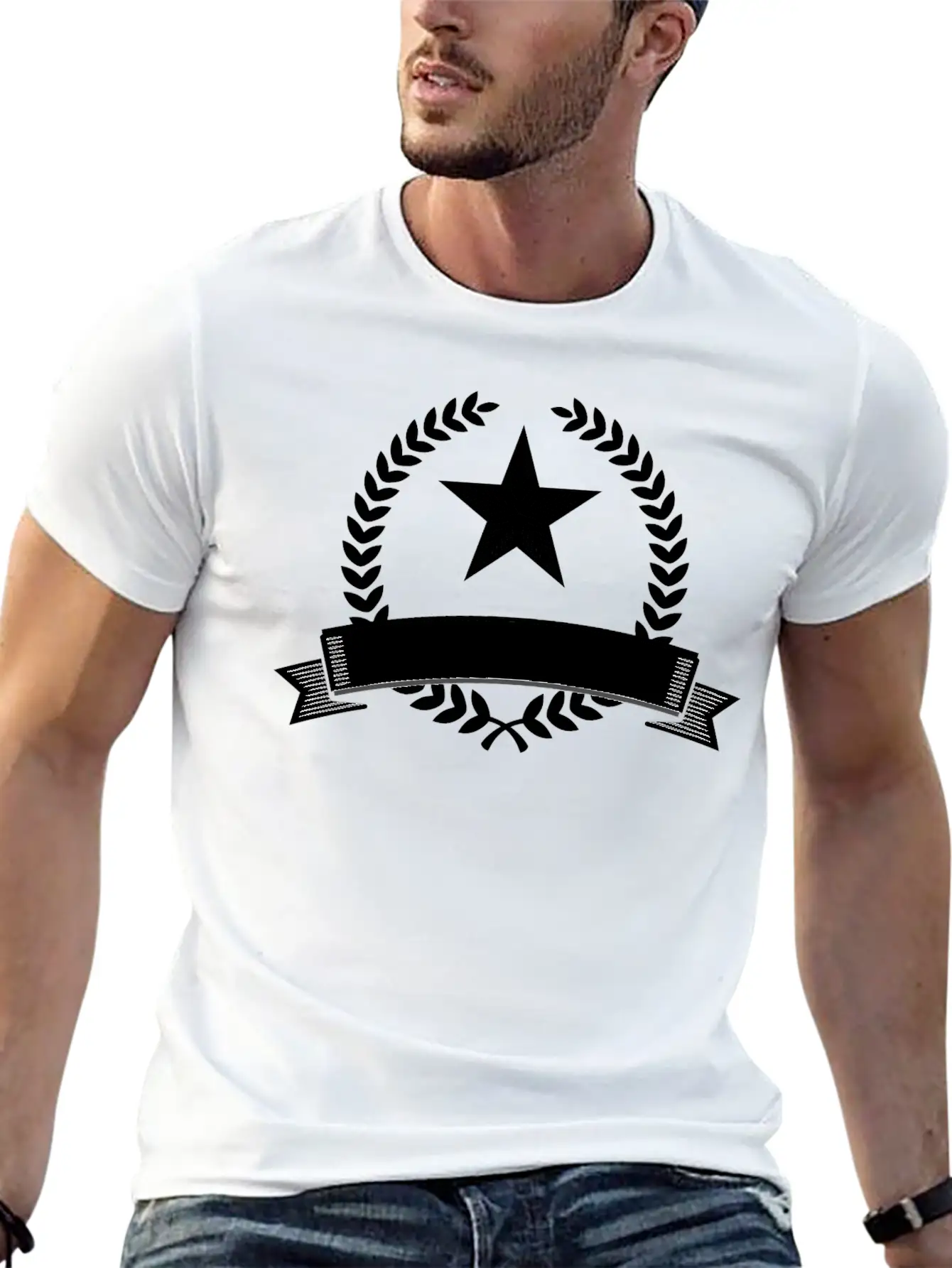 Emblem Banner Unisex Short Sleeve Soft Cotton T-Shirt – Casual Everyday Wear
