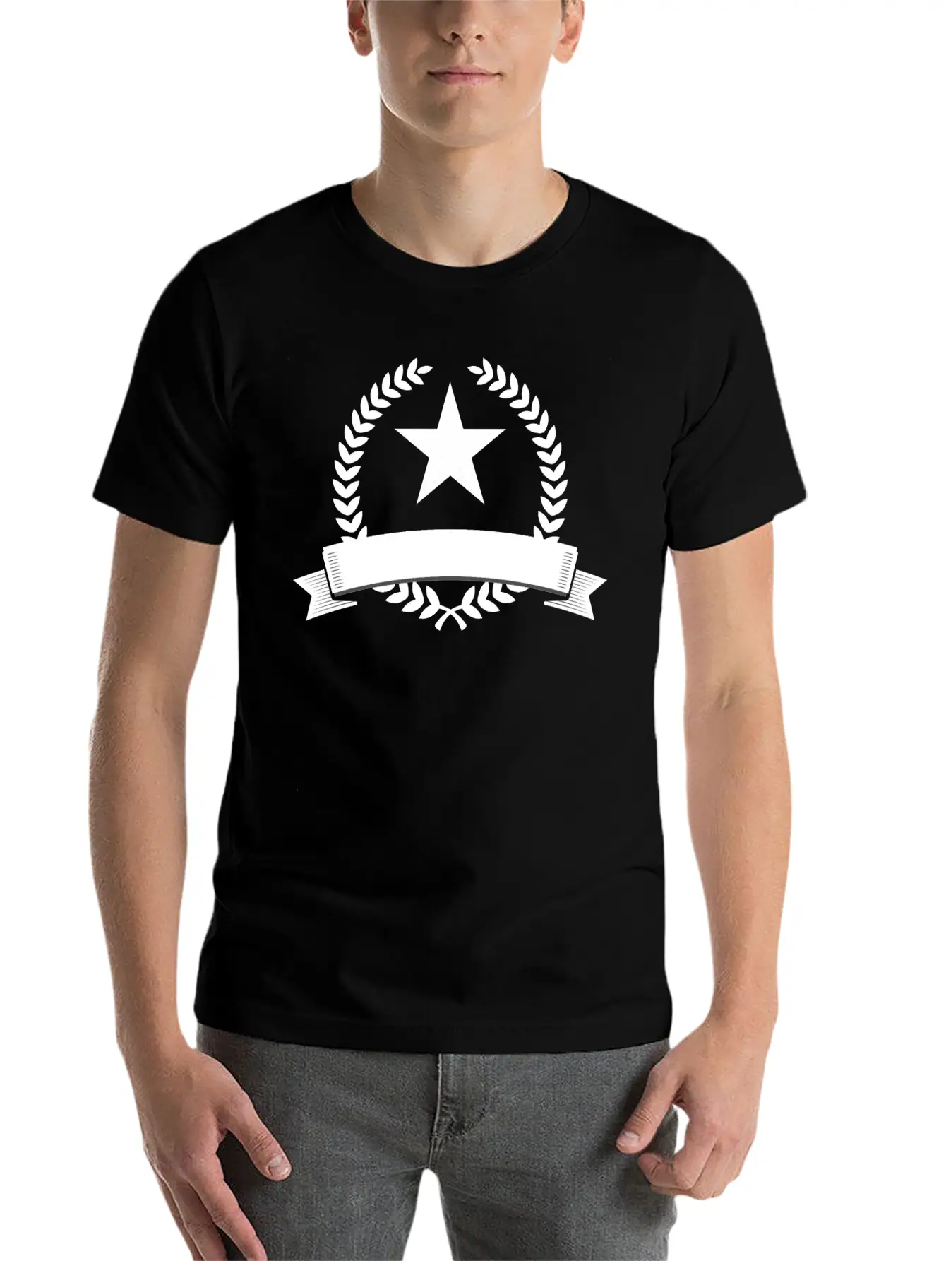Emblem Banner Unisex Short Sleeve Soft Cotton T-Shirt – Casual Everyday Wear