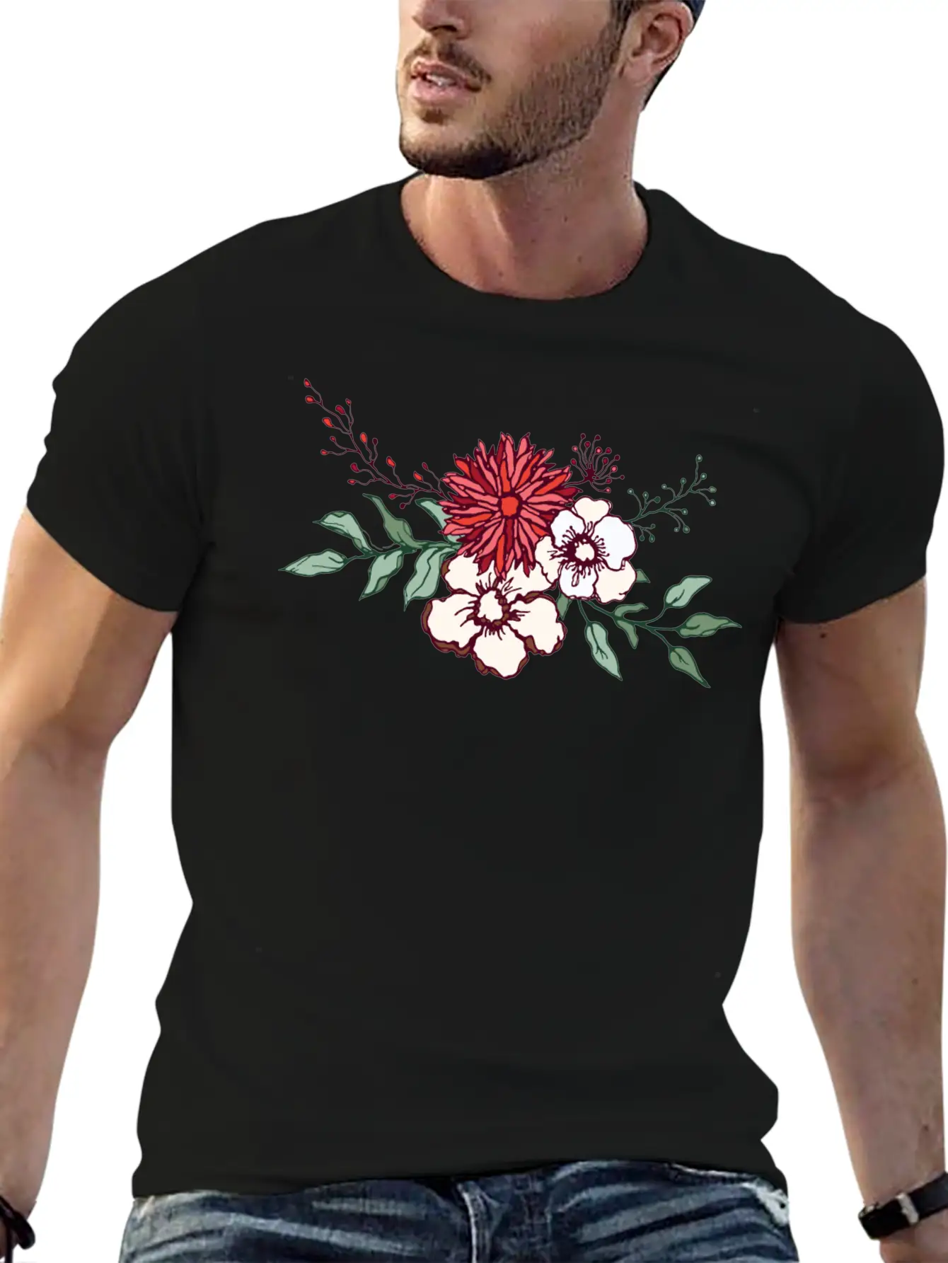Embrace Nature's Delicate Beauty Unisex Short Sleeve Soft Cotton T-Shirt – Casual Everyday Wear
