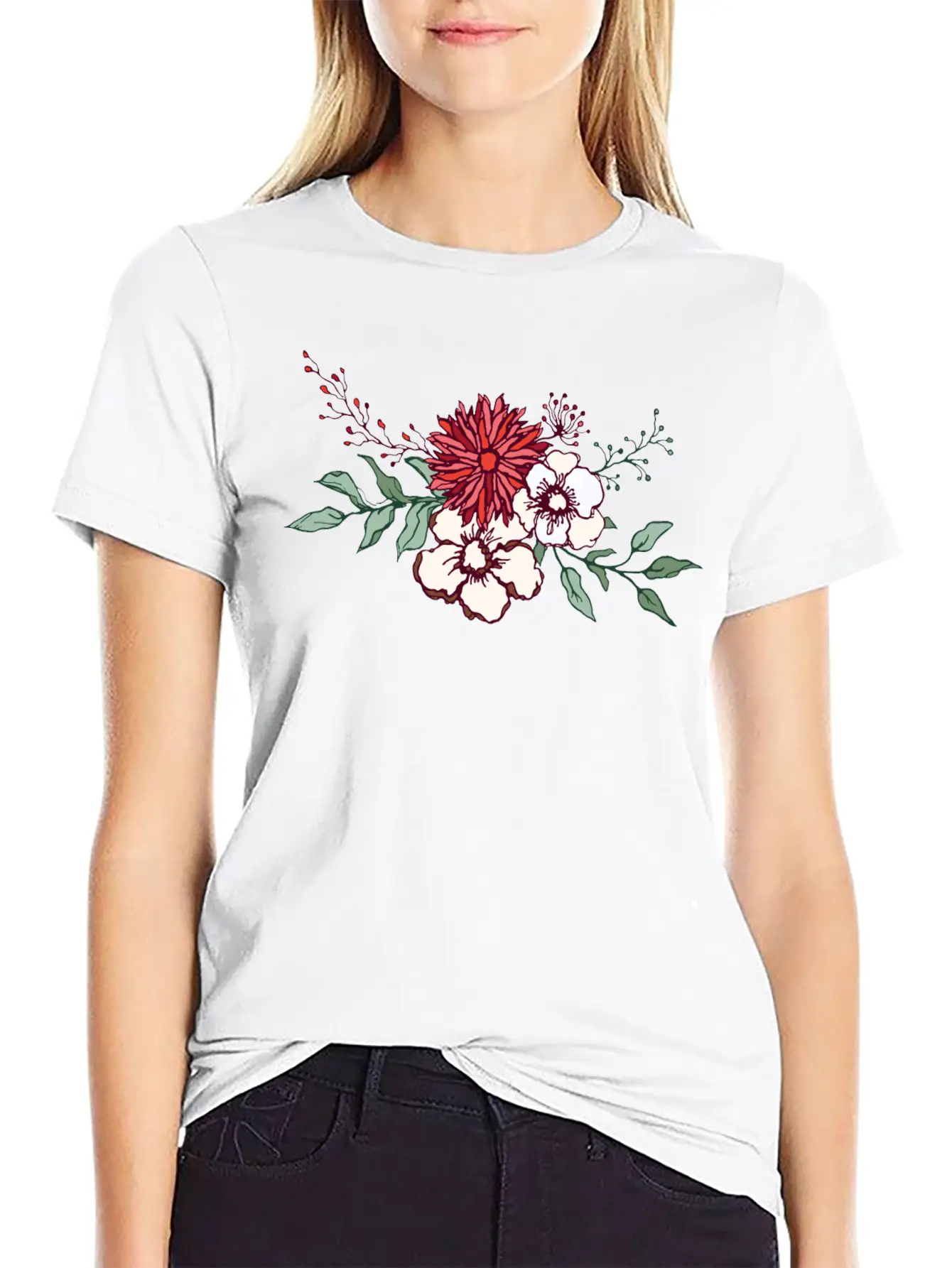 Embrace Nature's Delicate Beauty Unisex Short Sleeve Soft Cotton T-Shirt – Casual Everyday Wear