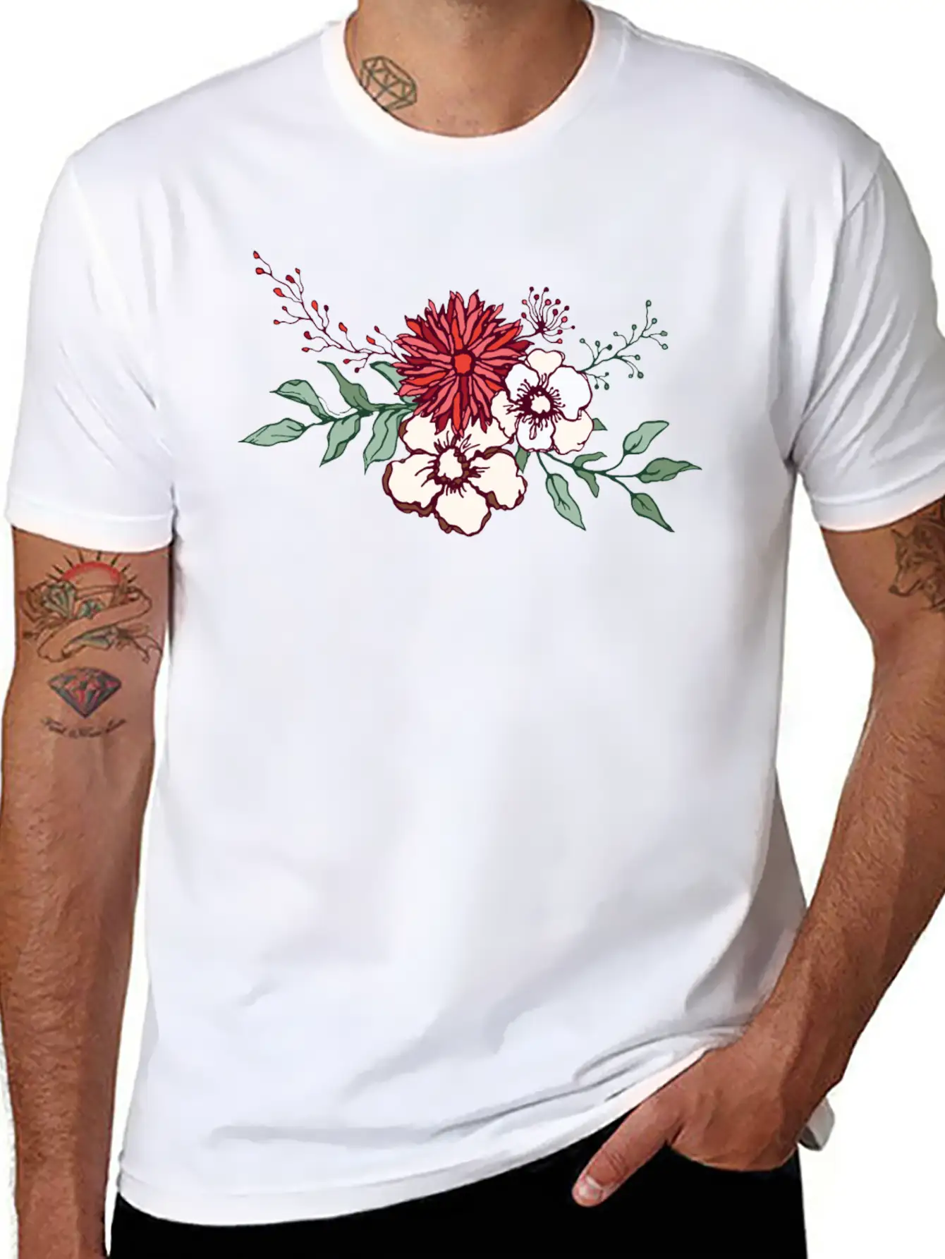Embrace Nature's Delicate Beauty Unisex Short Sleeve Soft Cotton T-Shirt – Casual Everyday Wear