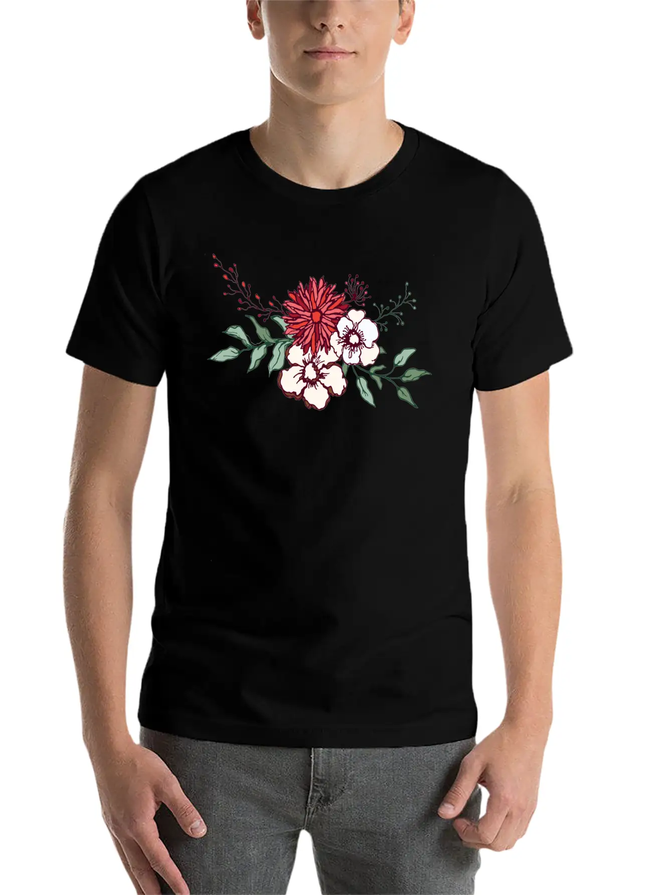 Embrace Nature's Delicate Beauty Unisex Short Sleeve Soft Cotton T-Shirt – Casual Everyday Wear