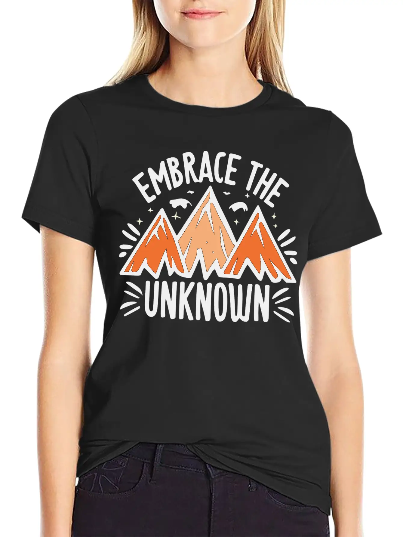Embrace The Unknown Basic Graphic T-Shirt – Daily Comfort In Soft Cotton
