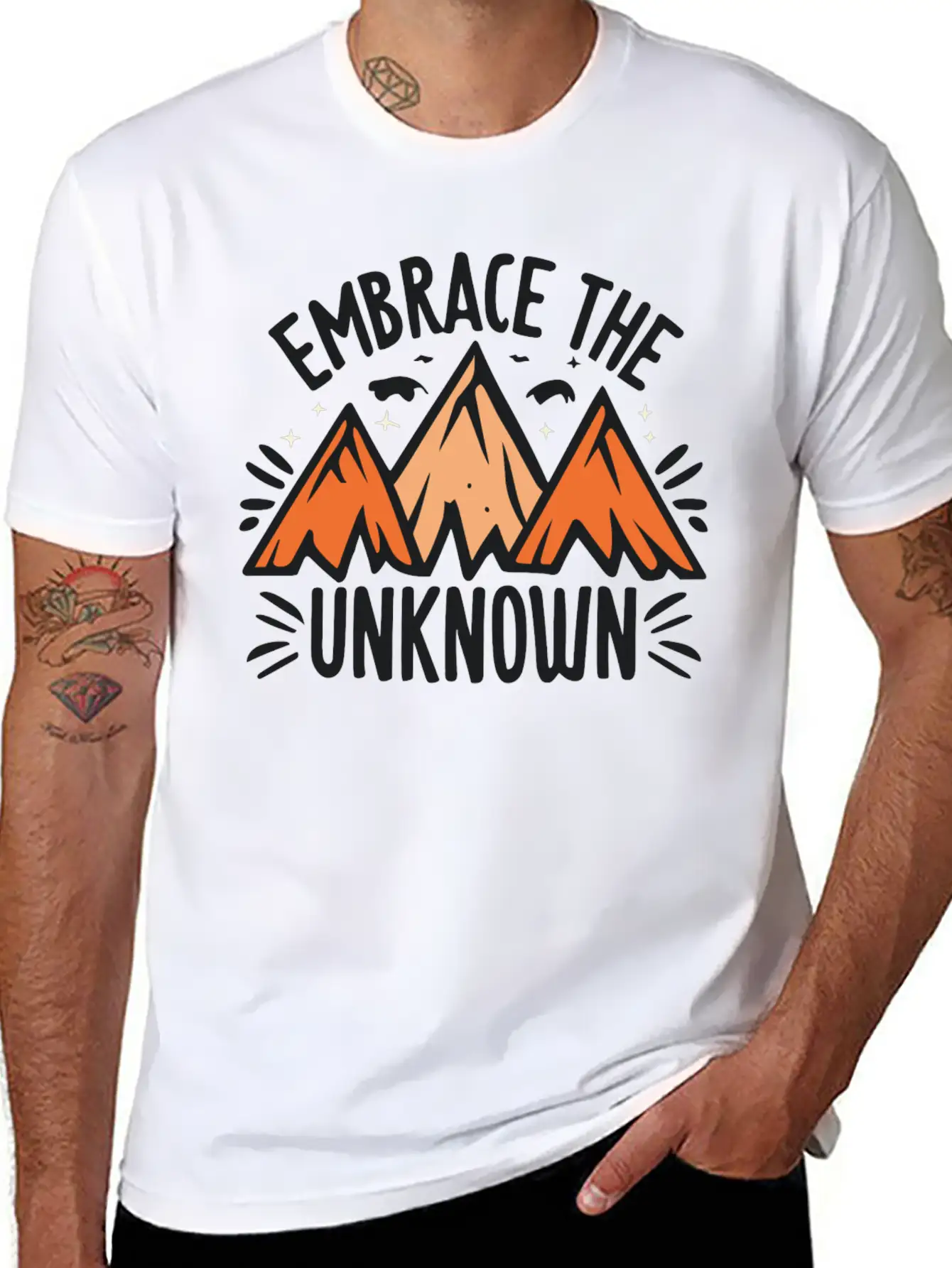 Embrace The Unknown Basic Graphic T-Shirt – Daily Comfort In Soft Cotton