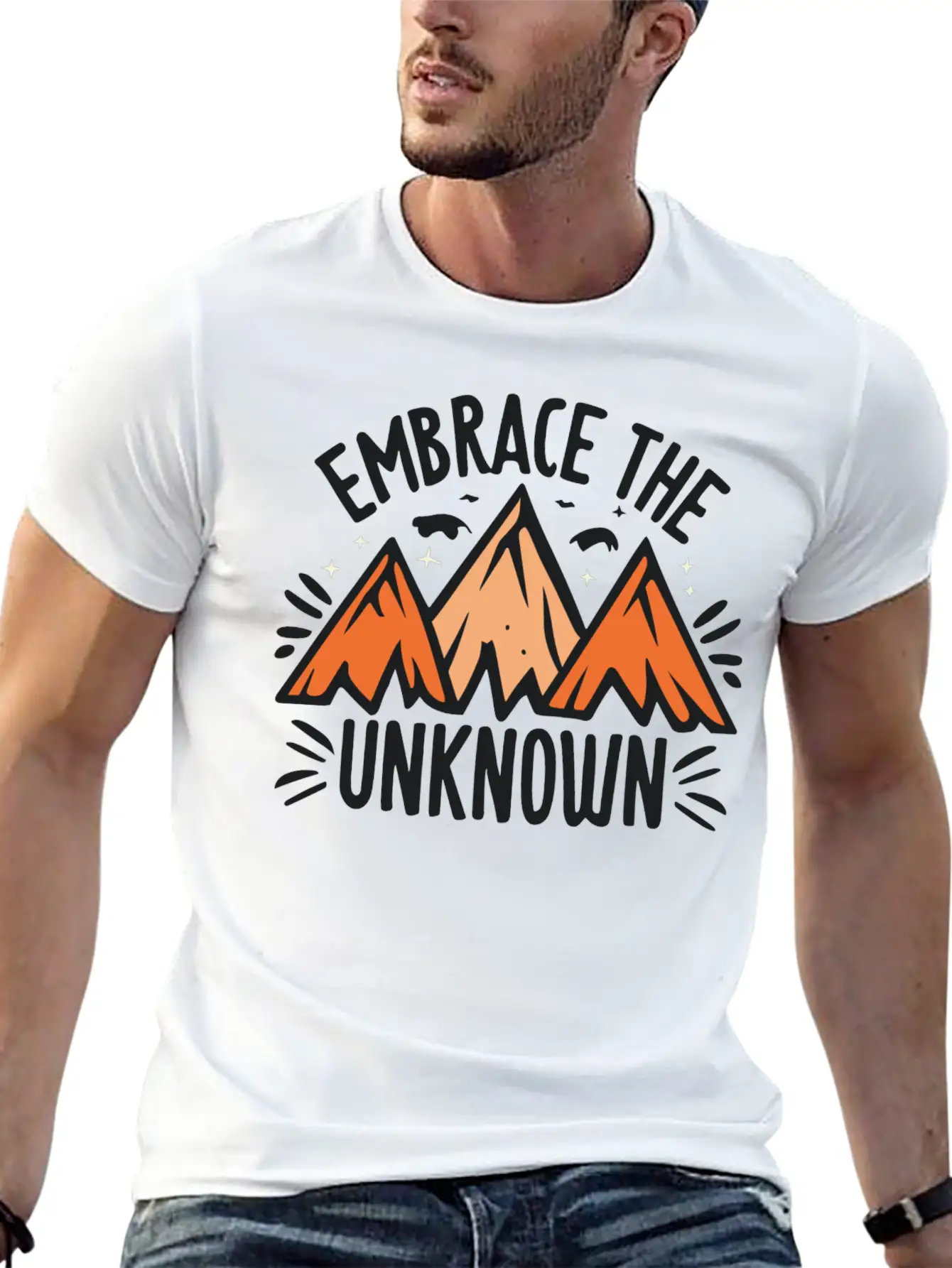 Embrace The Unknown Basic Graphic T-Shirt – Daily Comfort In Soft Cotton