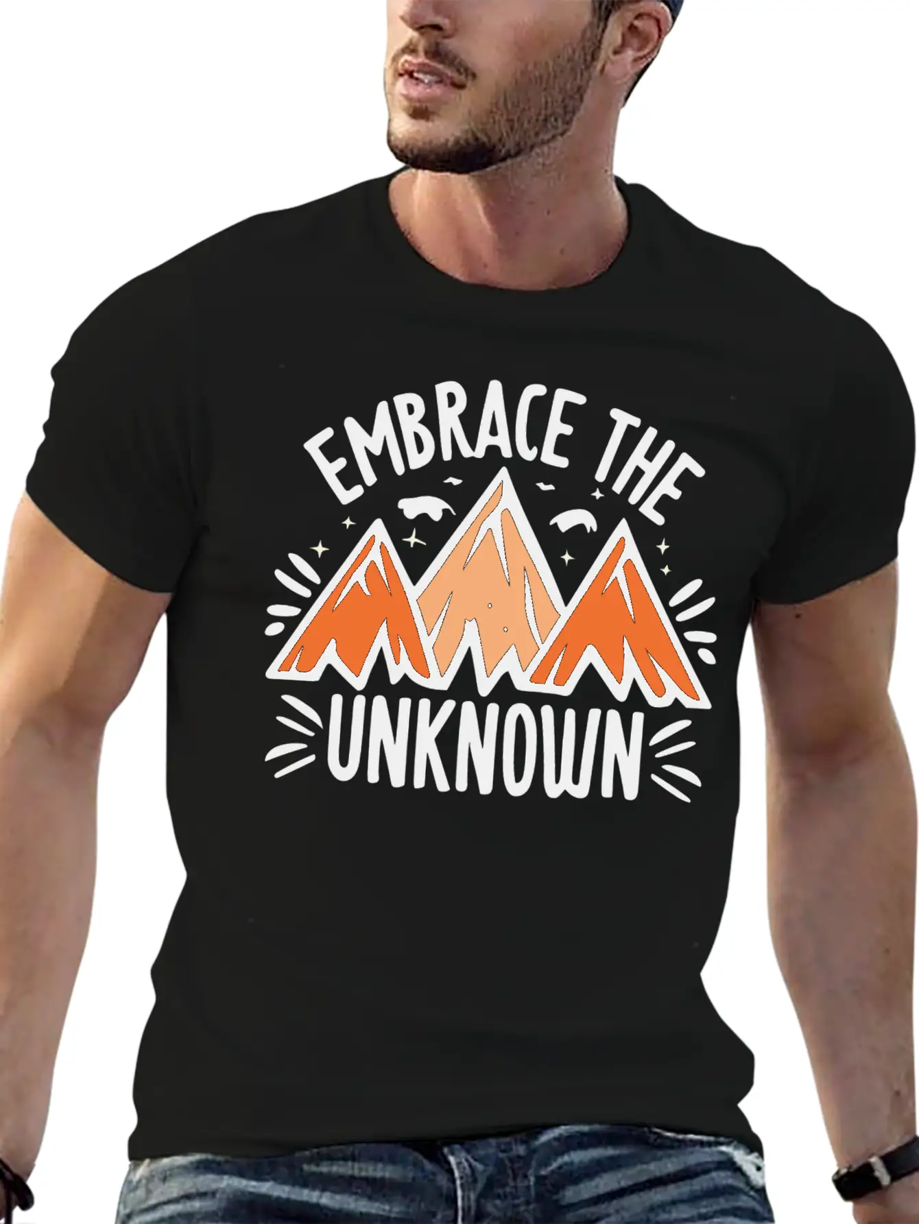 Embrace The Unknown Basic Graphic T-Shirt – Daily Comfort In Soft Cotton