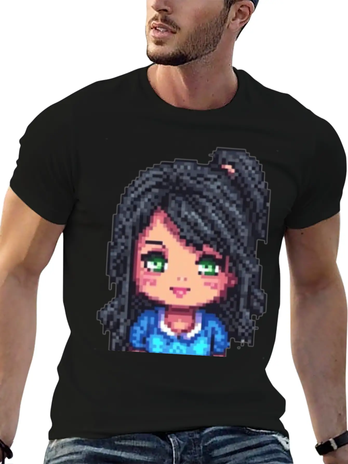Emerald-Eyed Cutie Unisex Short Sleeve Soft Cotton T-Shirt – Casual Everyday Wear