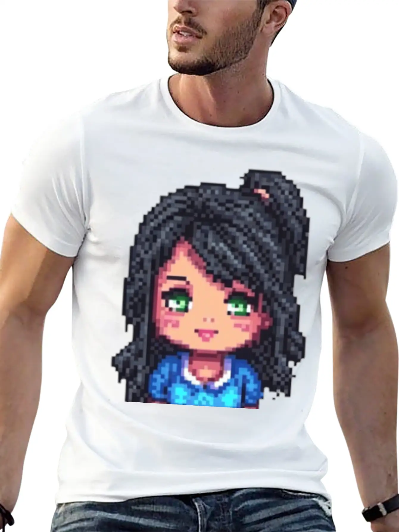 Emerald-Eyed Cutie Unisex Short Sleeve Soft Cotton T-Shirt – Casual Everyday Wear