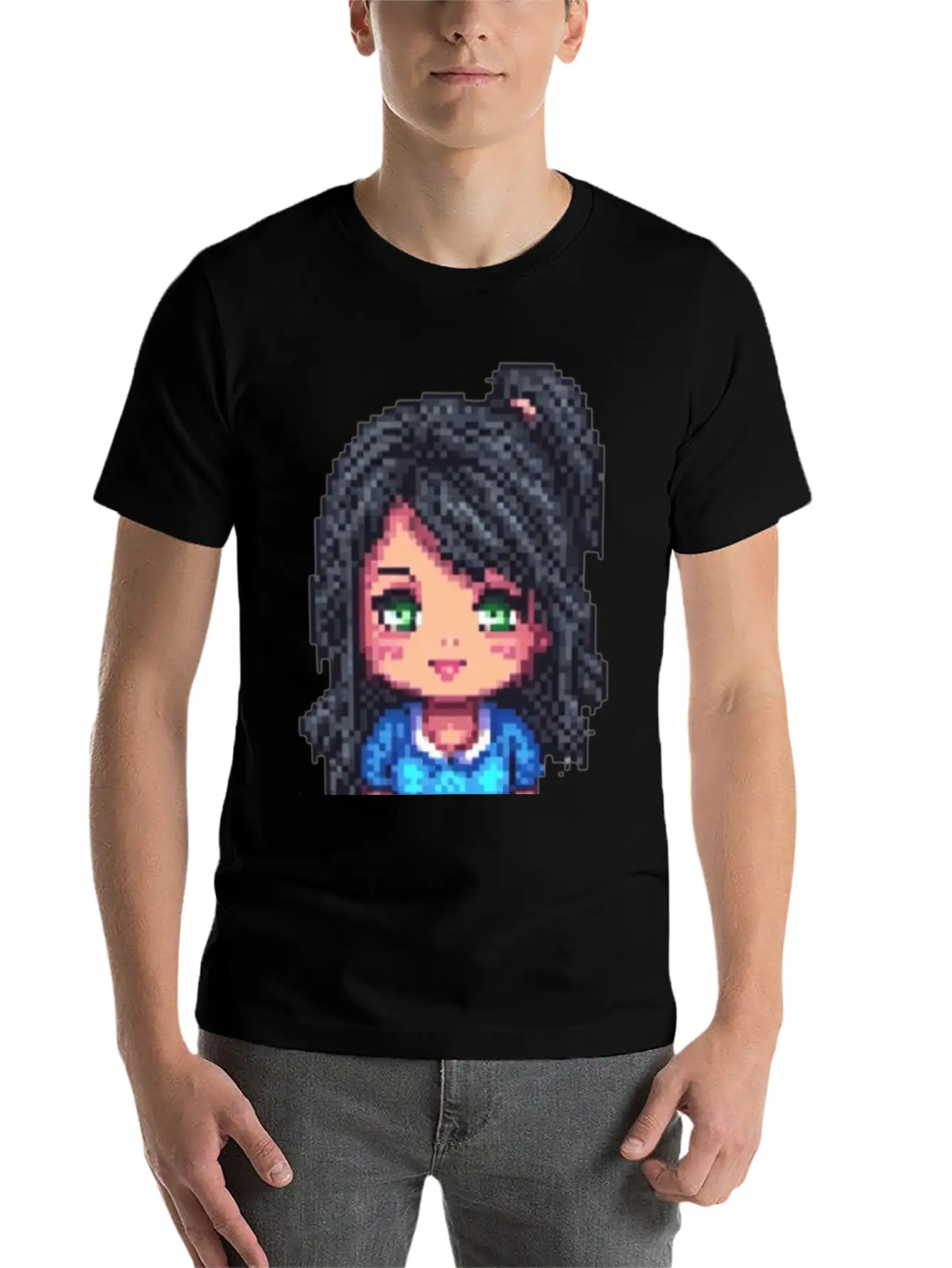 Emerald-Eyed Cutie Unisex Short Sleeve Soft Cotton T-Shirt – Casual Everyday Wear
