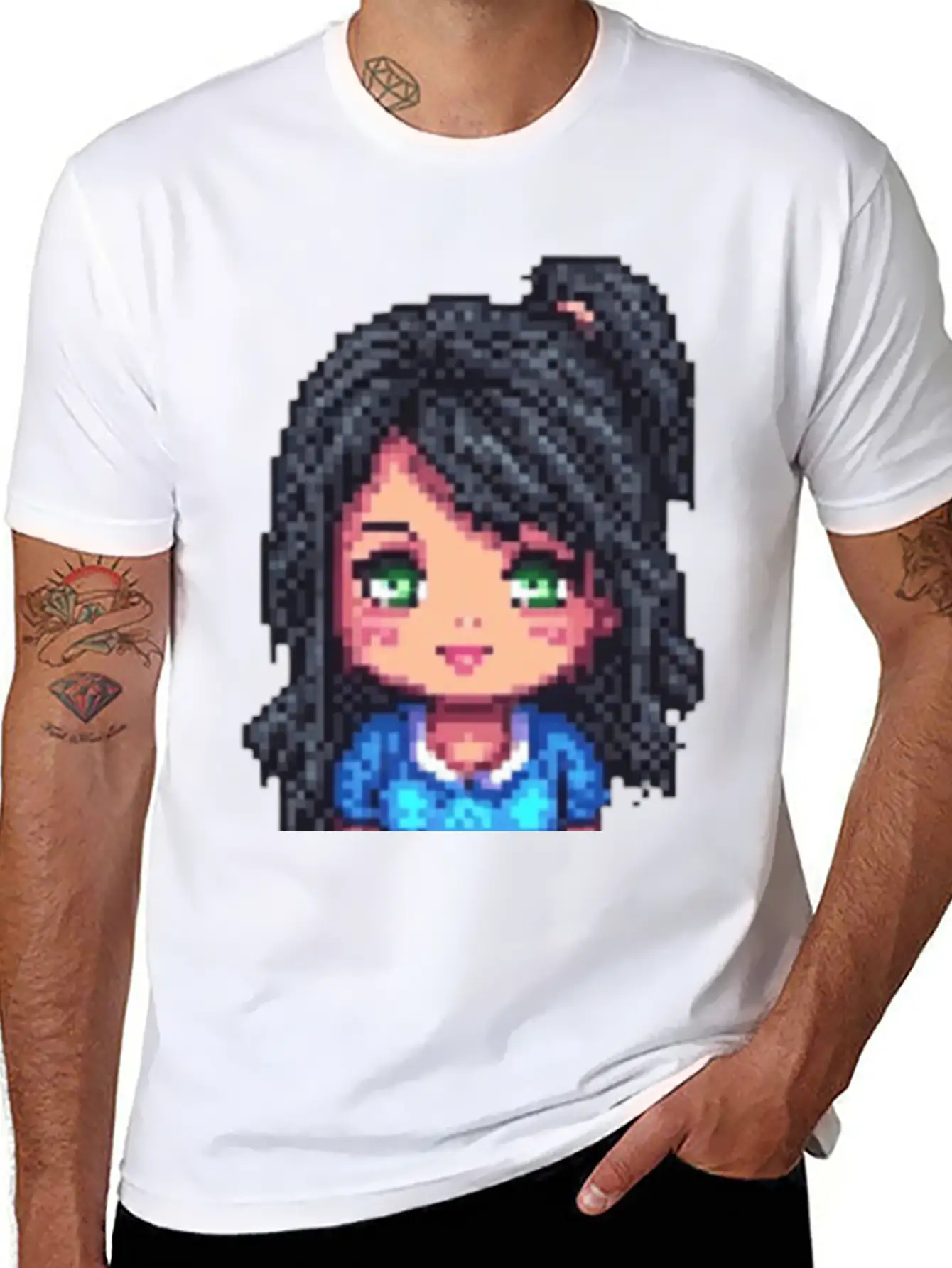Emerald-Eyed Cutie Unisex Short Sleeve Soft Cotton T-Shirt – Casual Everyday Wear