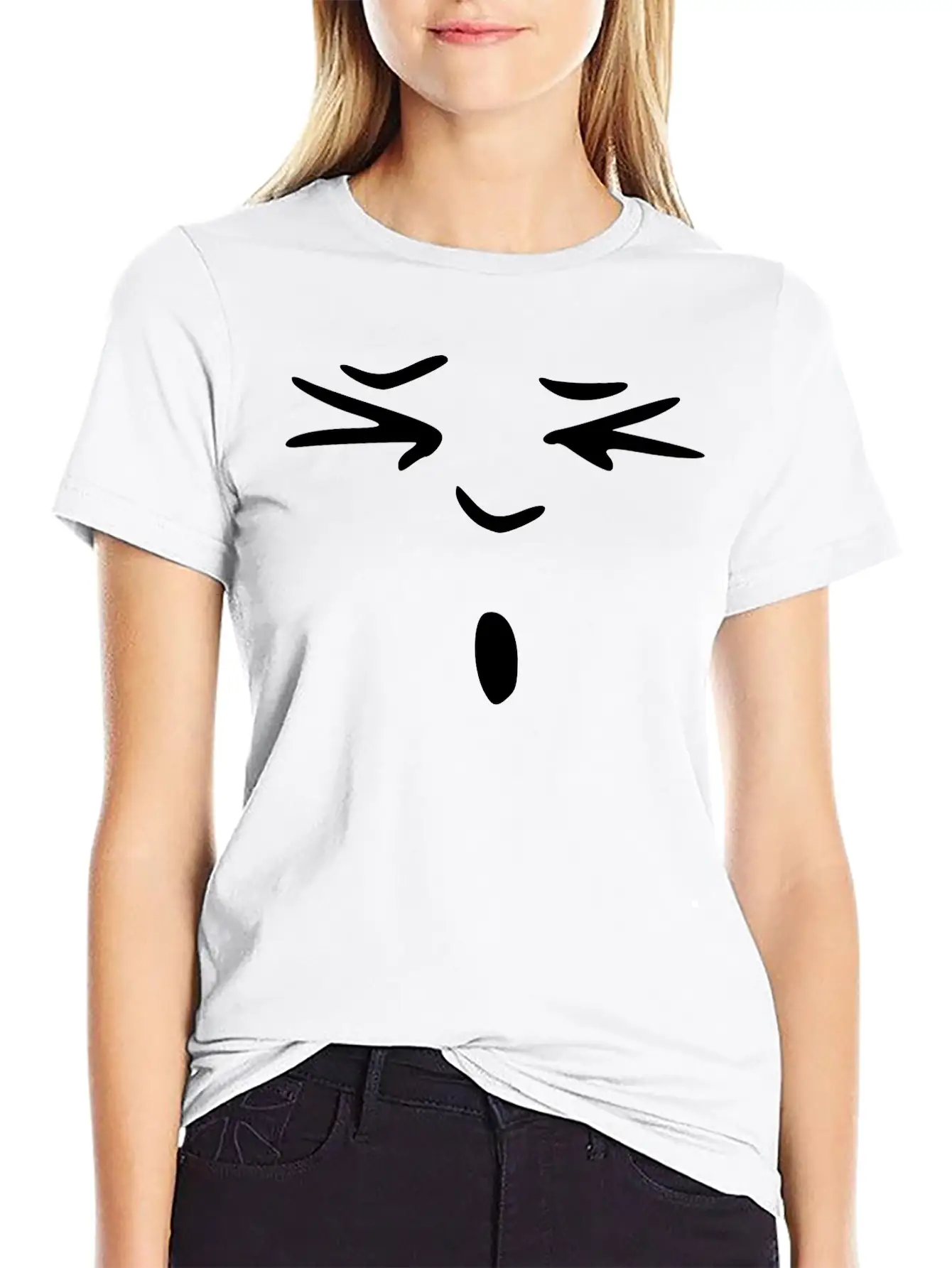Emojis Sketch Amazed Unisex Short Sleeve Soft Cotton T-Shirt – Casual Everyday Wear