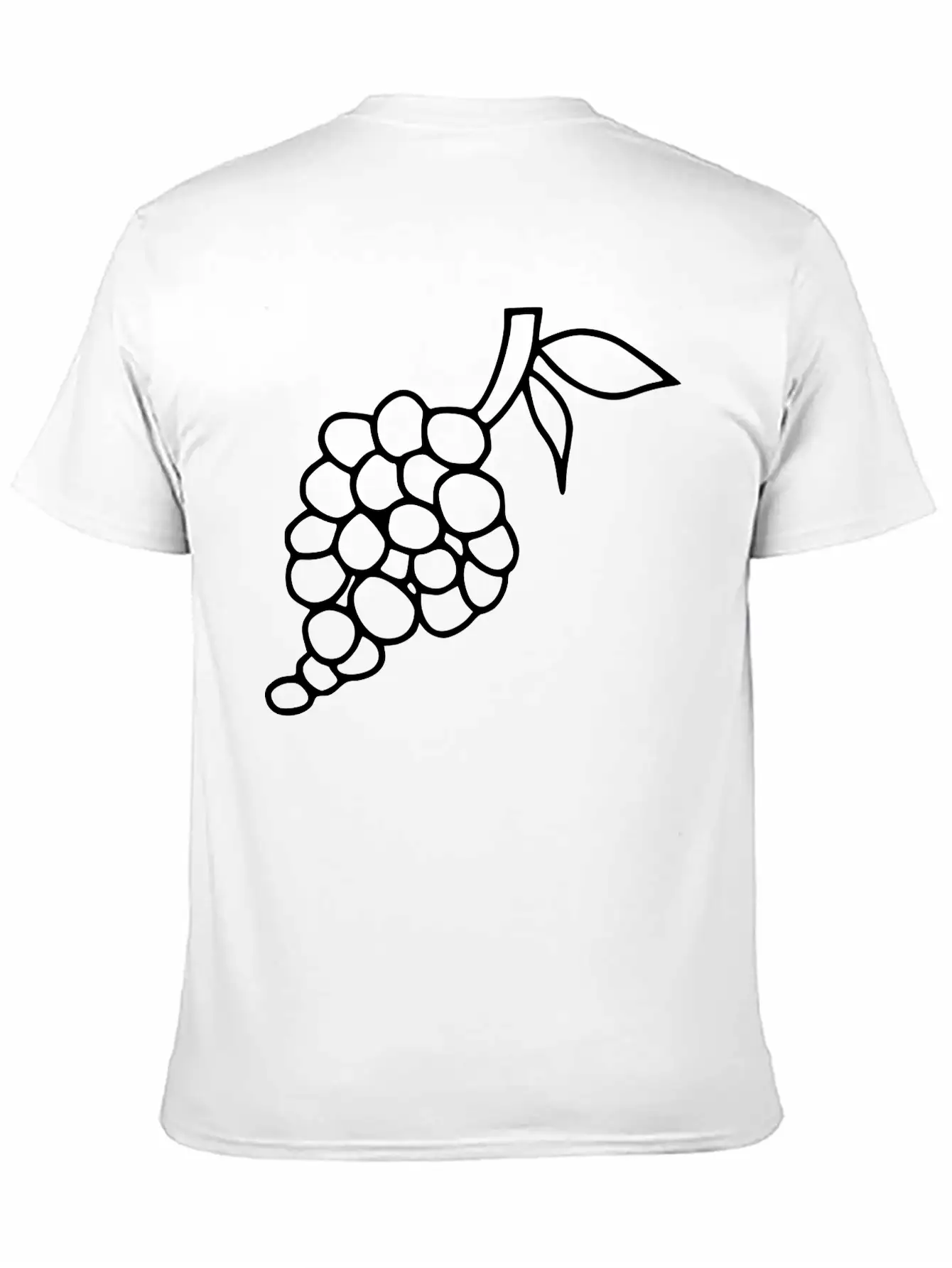 Emojis Sketch Grape Comfortable Minimalist Graphic Tee – Summer Style Essential