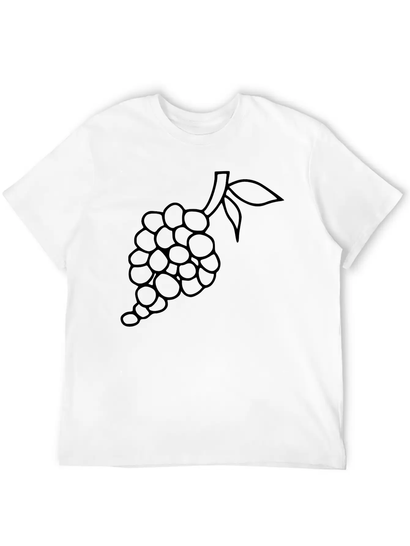Emojis Sketch Grape Comfortable Minimalist Graphic Tee – Summer Style Essential