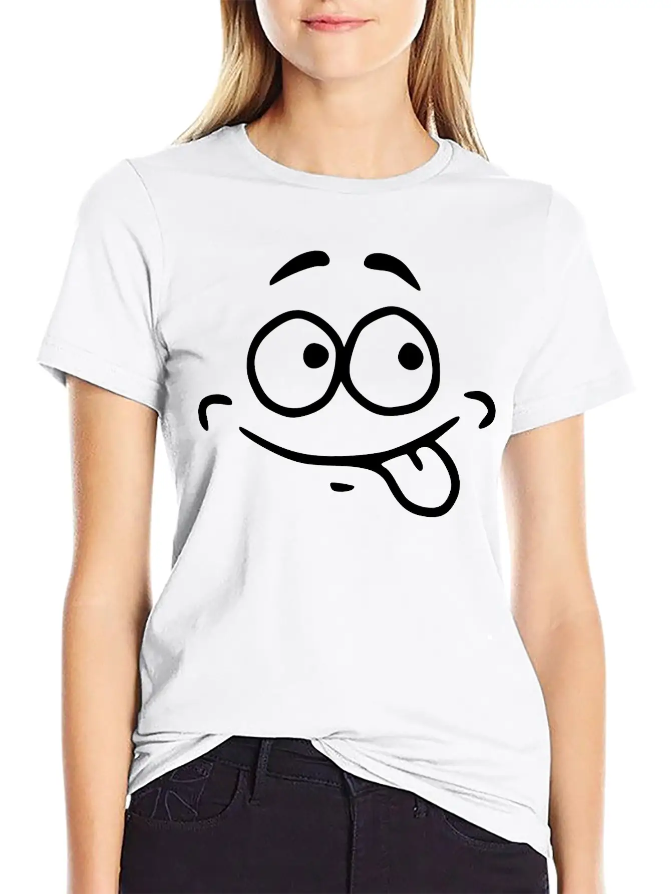 Emojis Sketch Hungry Hunger Essential Unisex Summer Tee – Soft Cotton Casual Fit