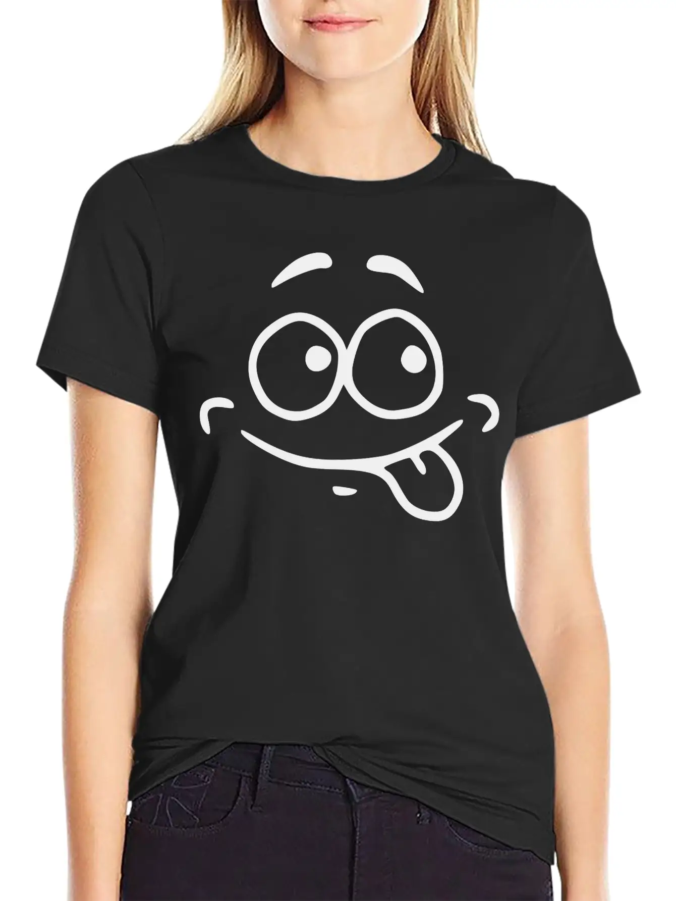 Emojis Sketch Hungry Hunger Essential Unisex Summer Tee – Soft Cotton Casual Fit