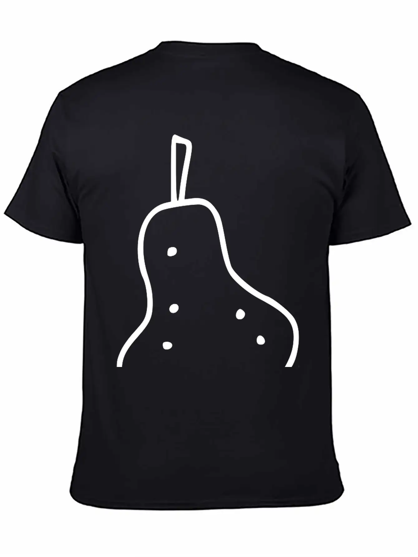 Emojis Sketch Pear Stylish Everyday T-Shirt – Unisex Basic Cotton Tee