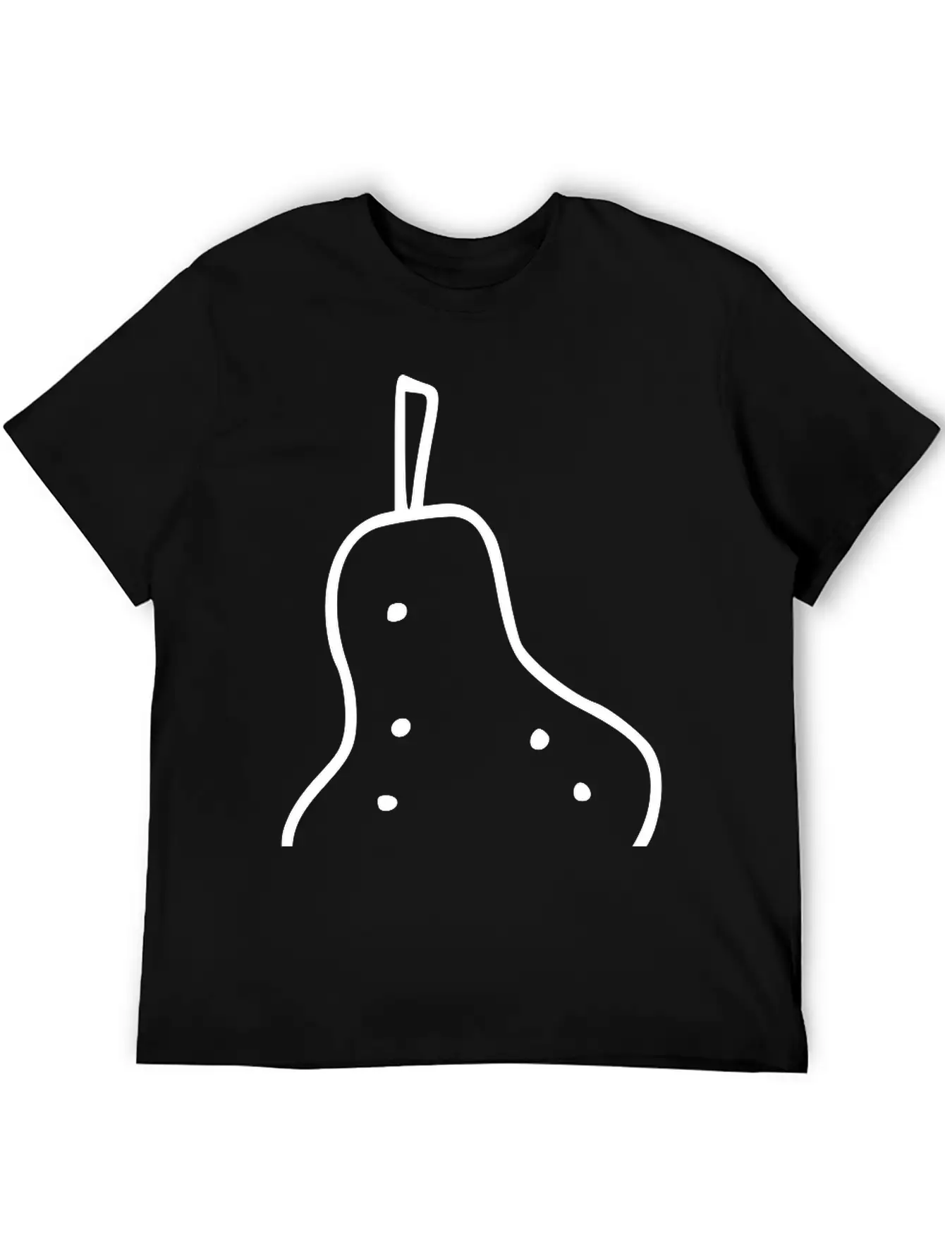 Emojis Sketch Pear Stylish Everyday T-Shirt – Unisex Basic Cotton Tee