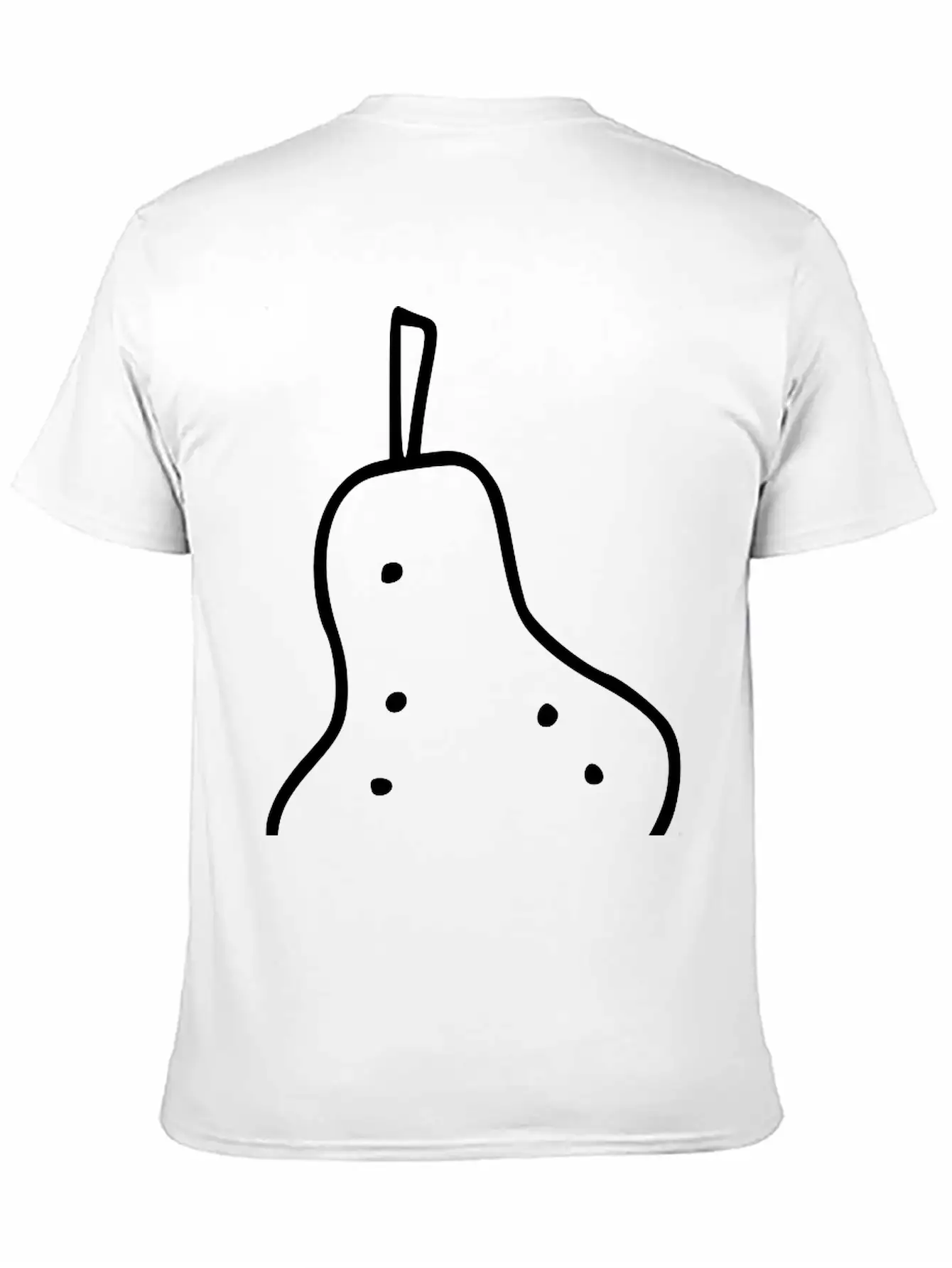 Emojis Sketch Pear Stylish Everyday T-Shirt – Unisex Basic Cotton Tee