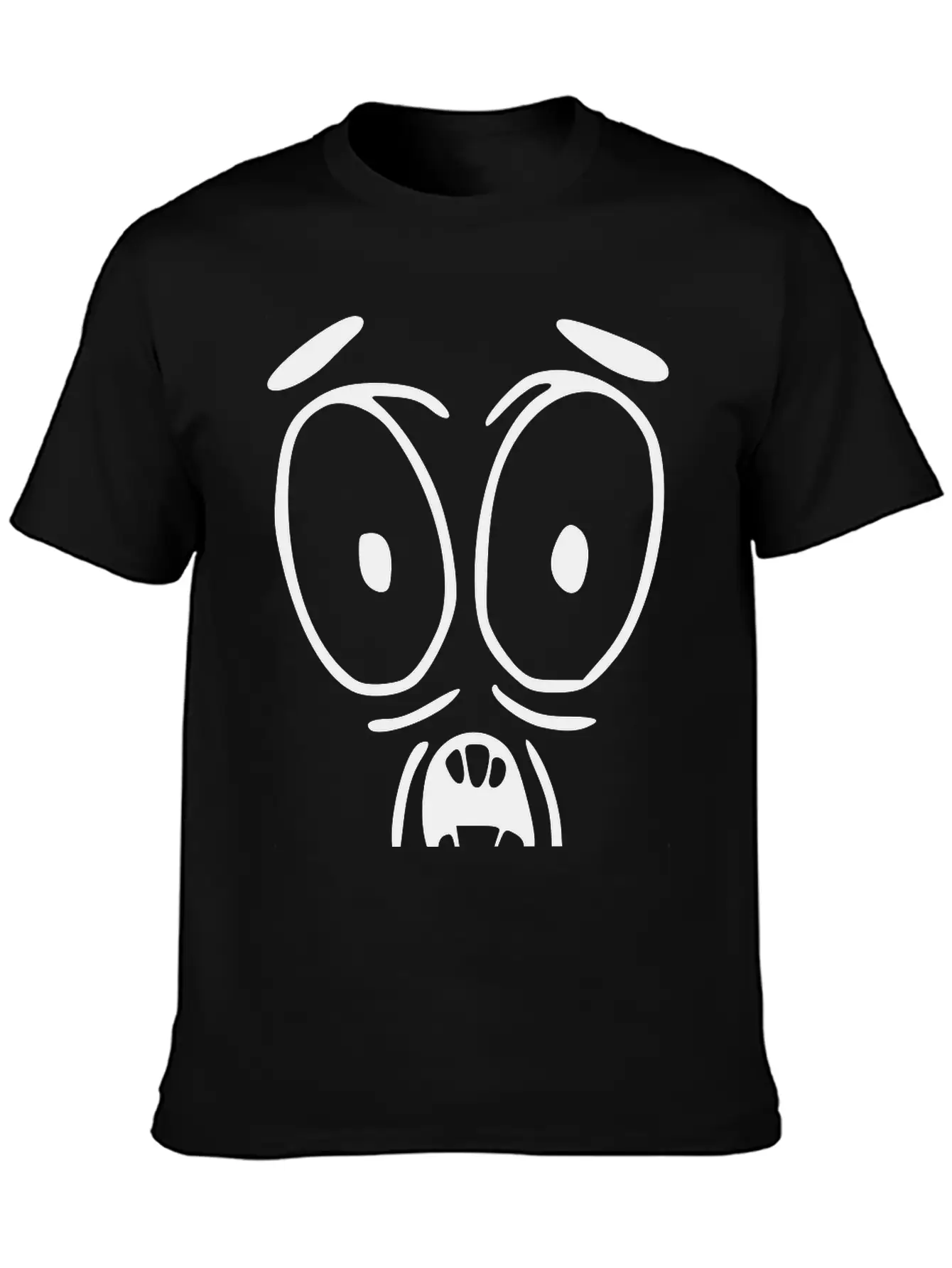 Emojis Sketch Surprised Essential Unisex Summer Tee – Soft Cotton Casual Fit