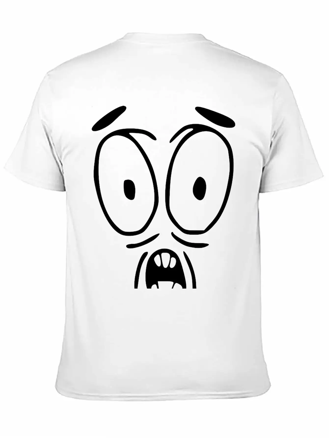 Emojis Sketch Surprised Essential Unisex Summer Tee – Soft Cotton Casual Fit