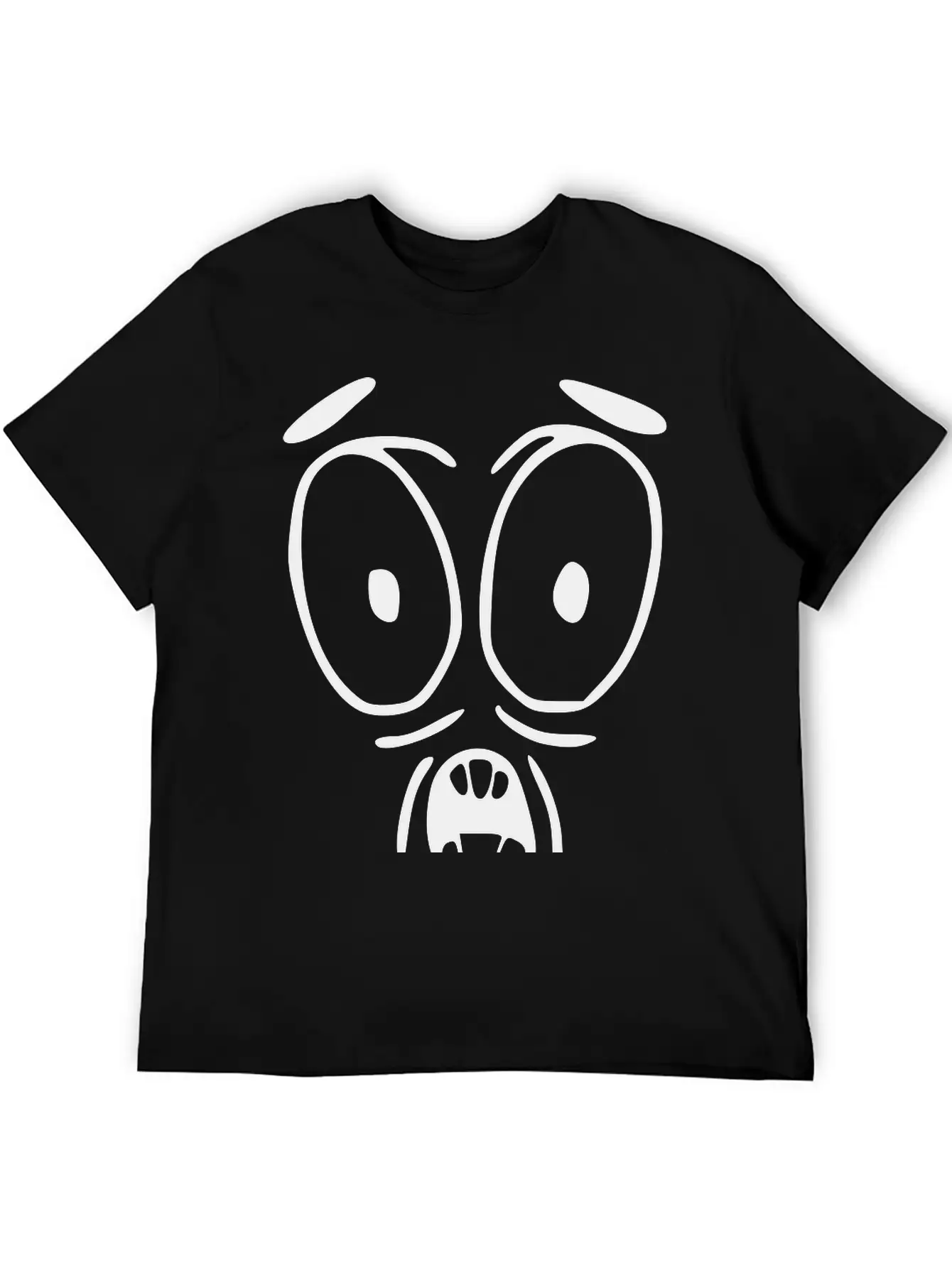 Emojis Sketch Surprised Essential Unisex Summer Tee – Soft Cotton Casual Fit