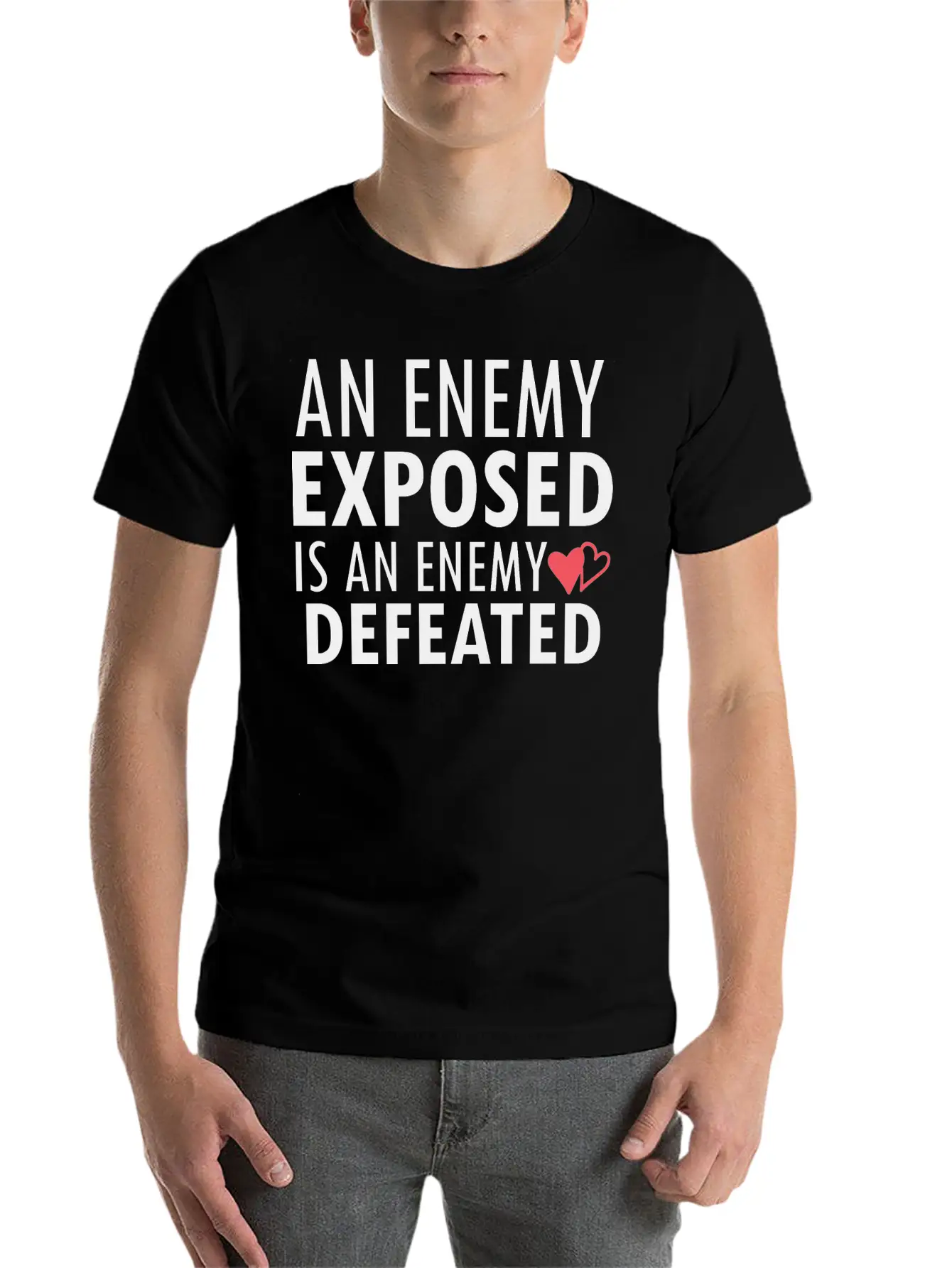 Enemy Defeat Gift Basic Graphic T-Shirt – Daily Comfort In Soft Cotton