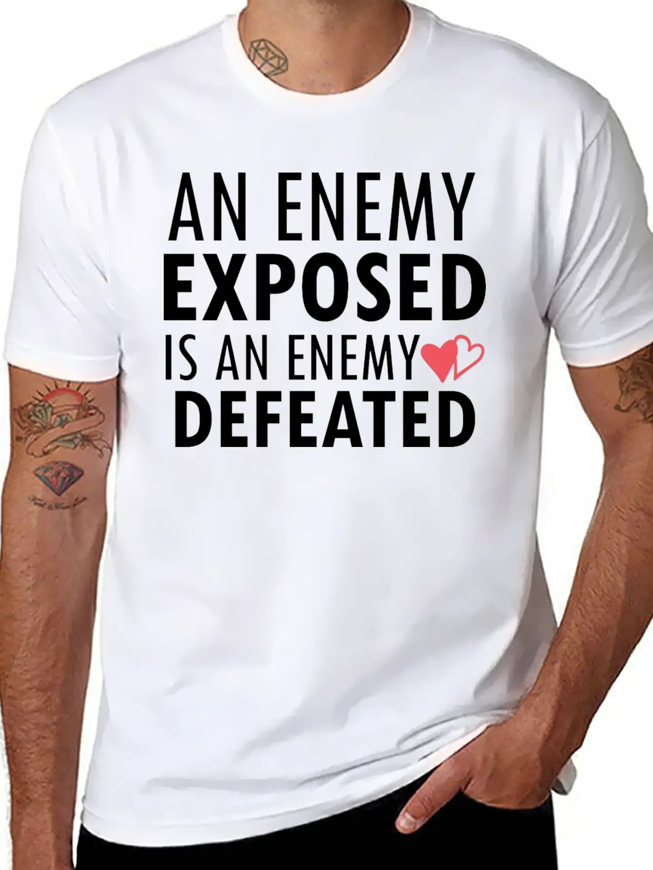Enemy Defeat Gift Basic Graphic T-Shirt – Daily Comfort In Soft Cotton