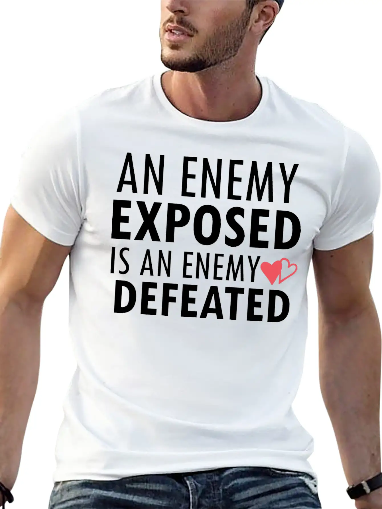 Enemy Defeat Gift Basic Graphic T-Shirt – Daily Comfort In Soft Cotton