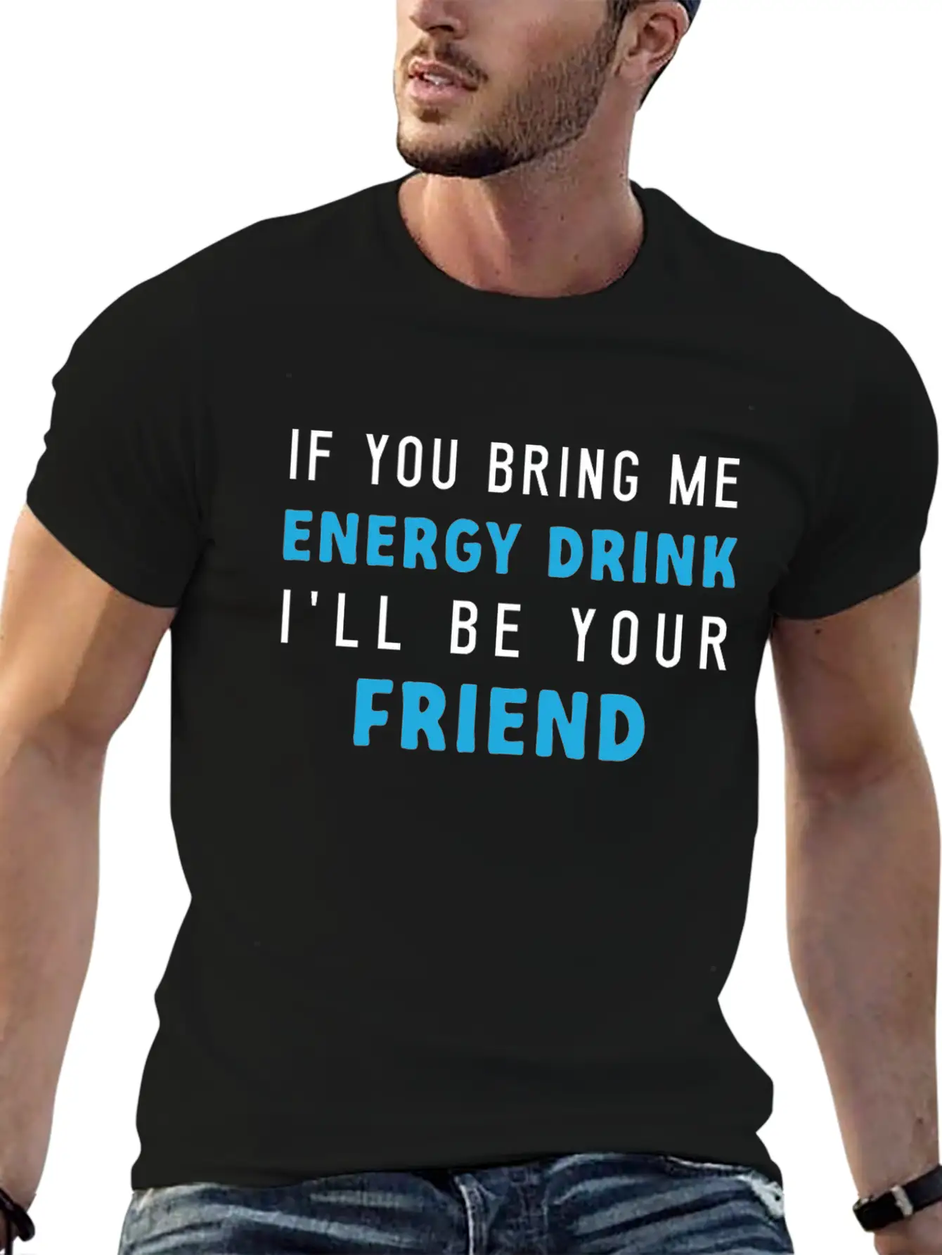 Energy, Drink, Adrenaline, Junkie, Sports, Stylish Everyday T-Shirt – Unisex Basic Cotton Tee
