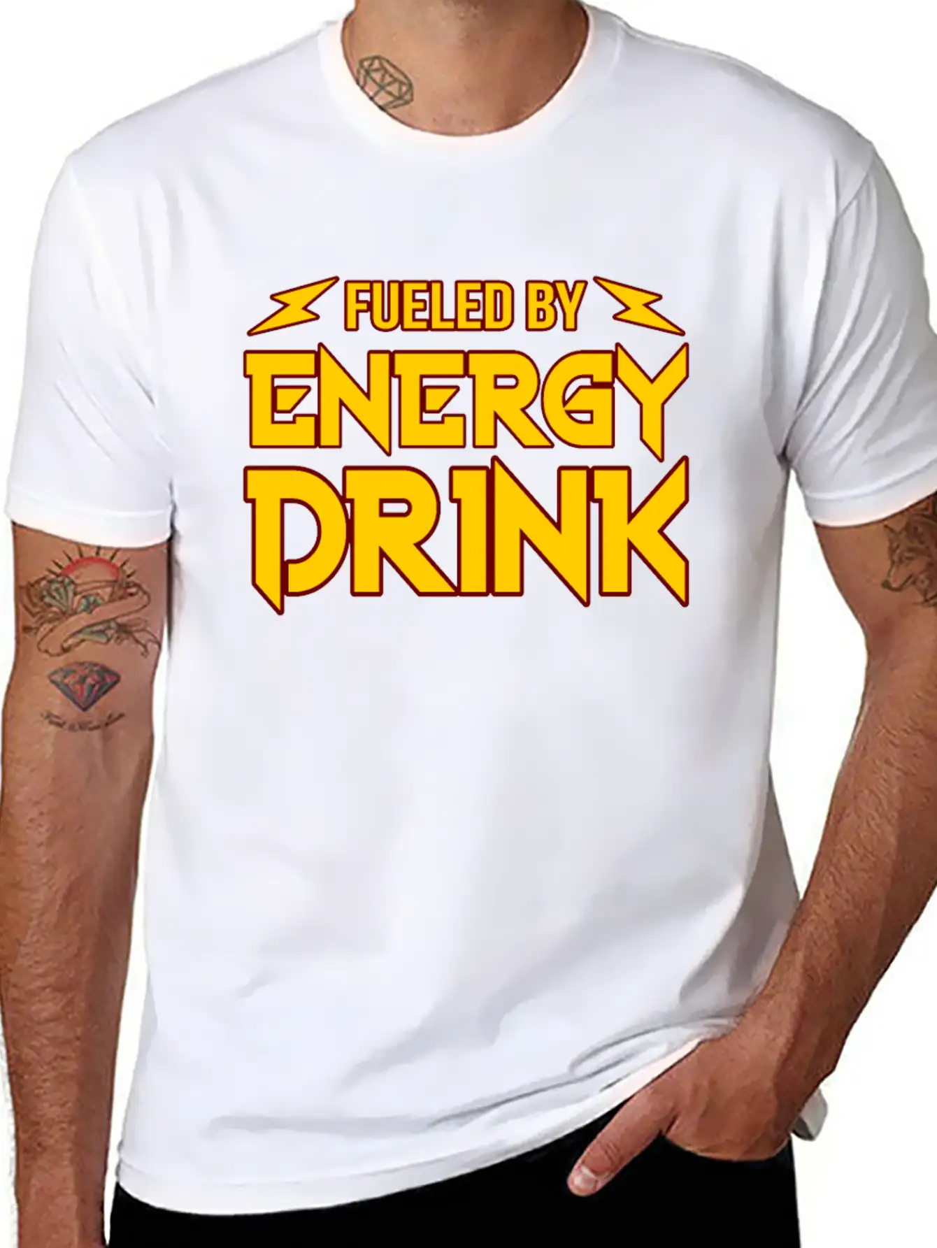 Energy Drink Comfortable Minimalist Graphic Tee – Summer Style Essential